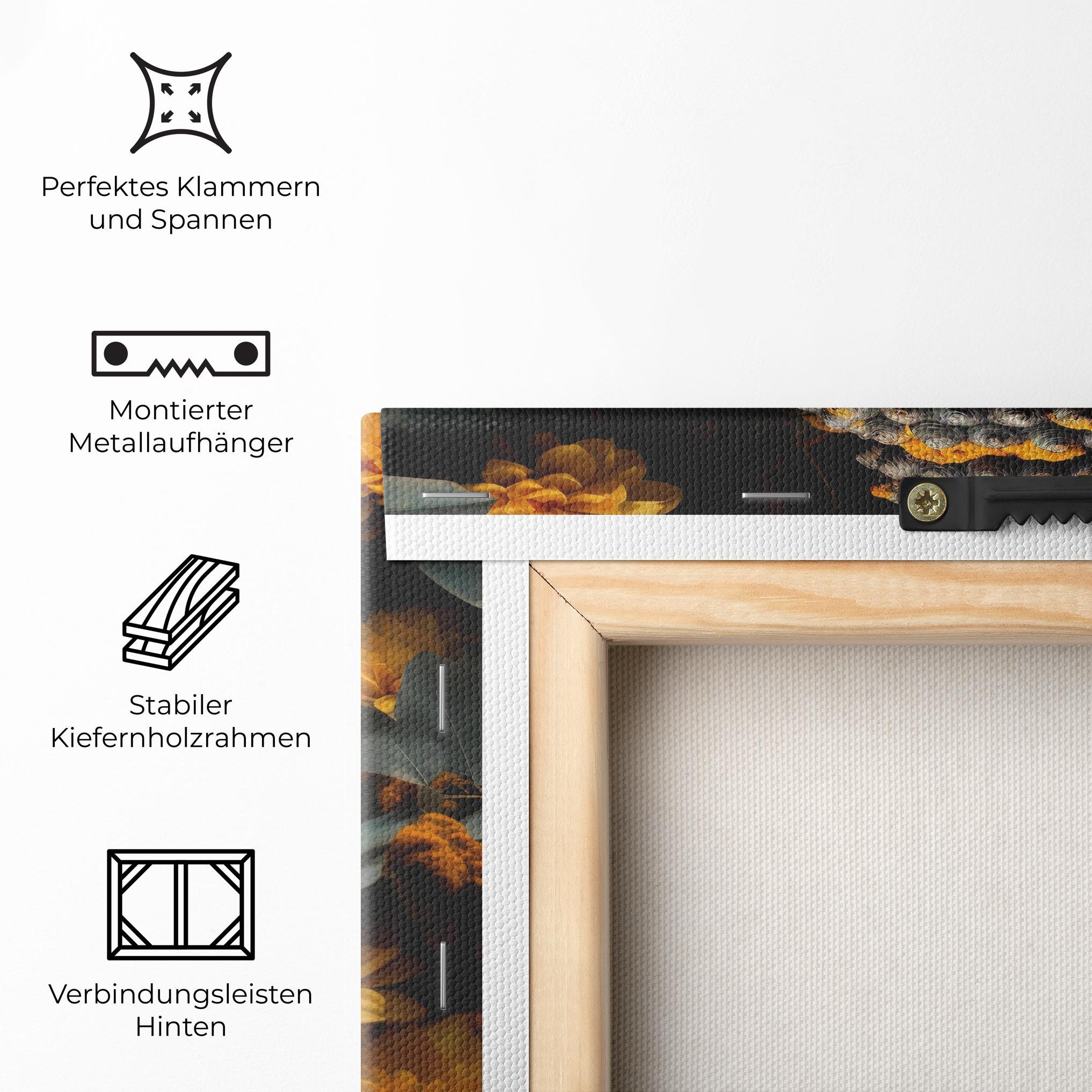 Leinwandbild Buddha Peace Statue mockup 5