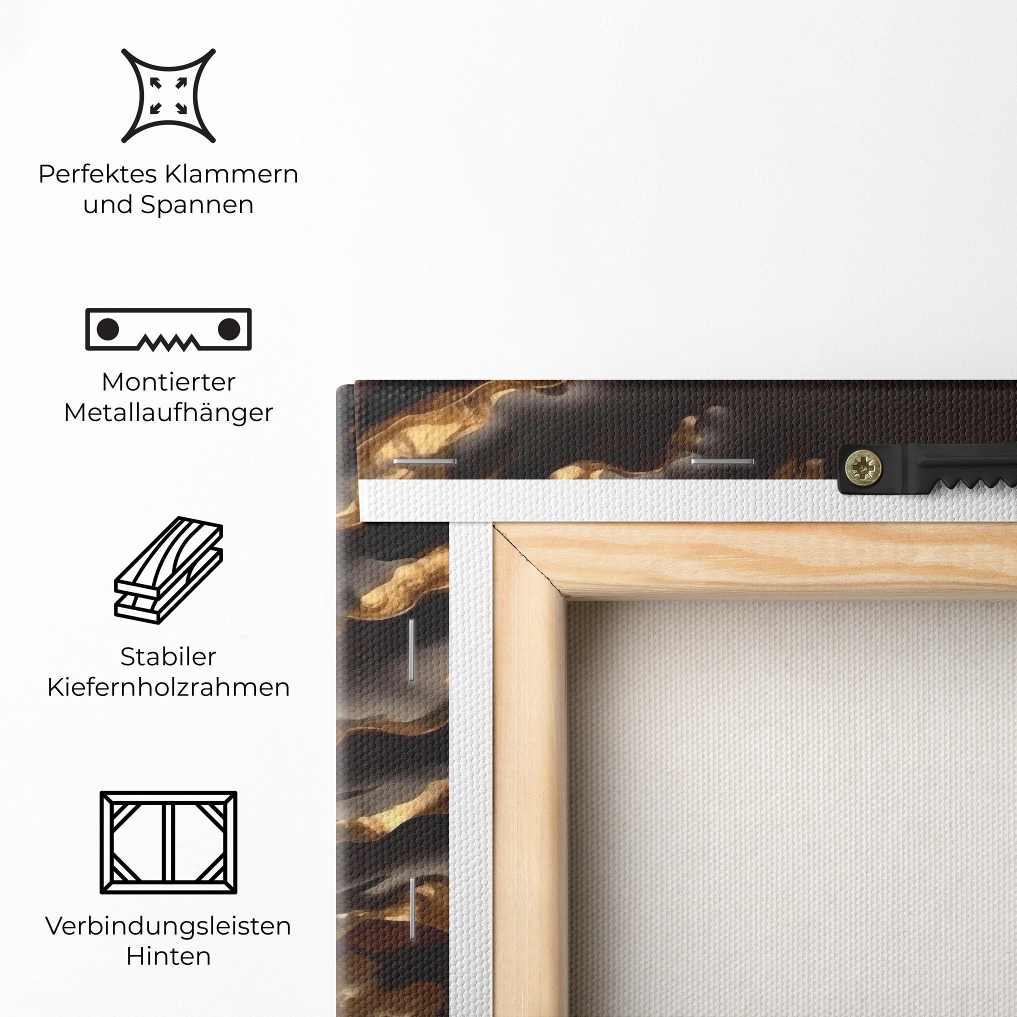 Leinwandbild Gold 3d Buddha mockup 5