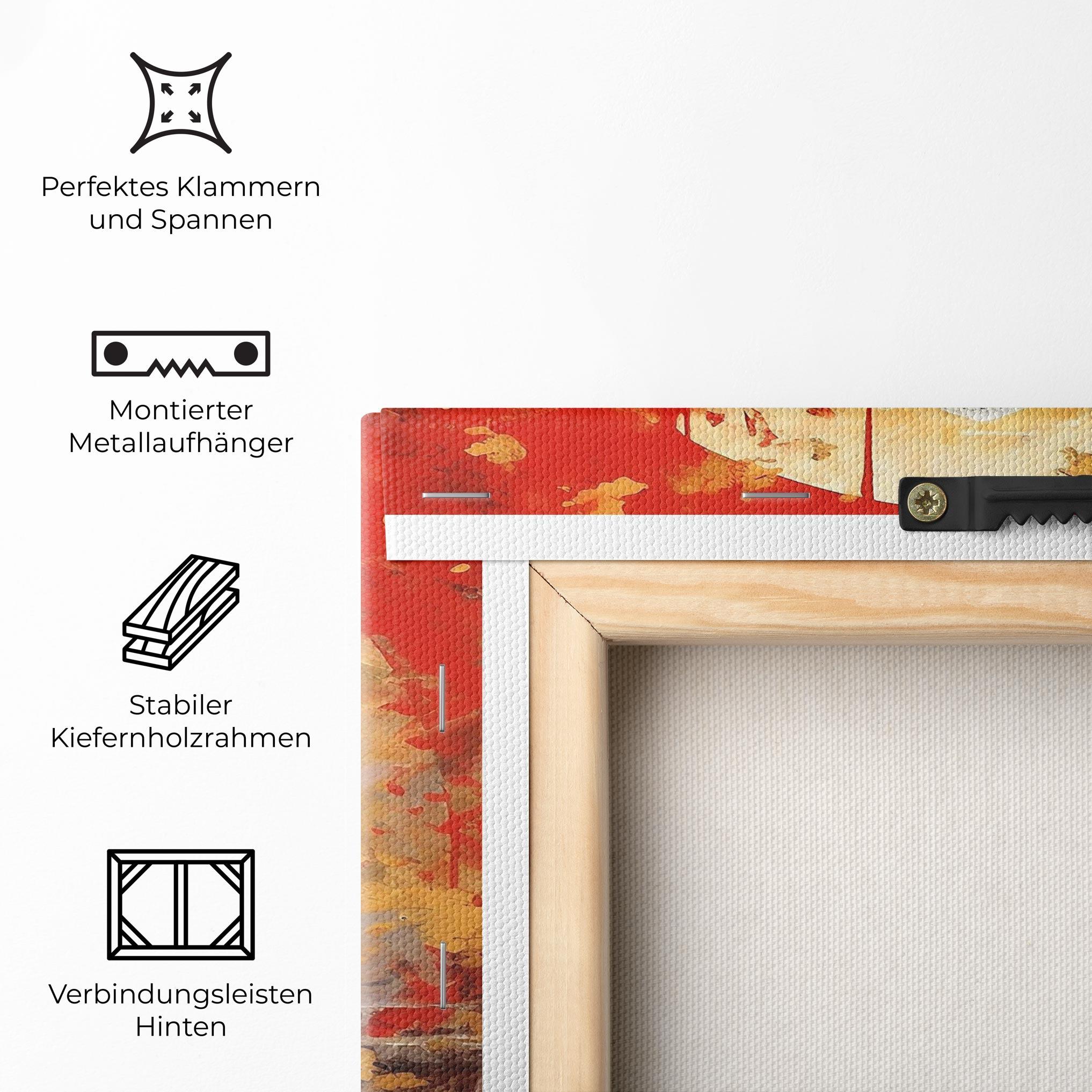 Leinwandbild Gold Circle Buddha mockup 5