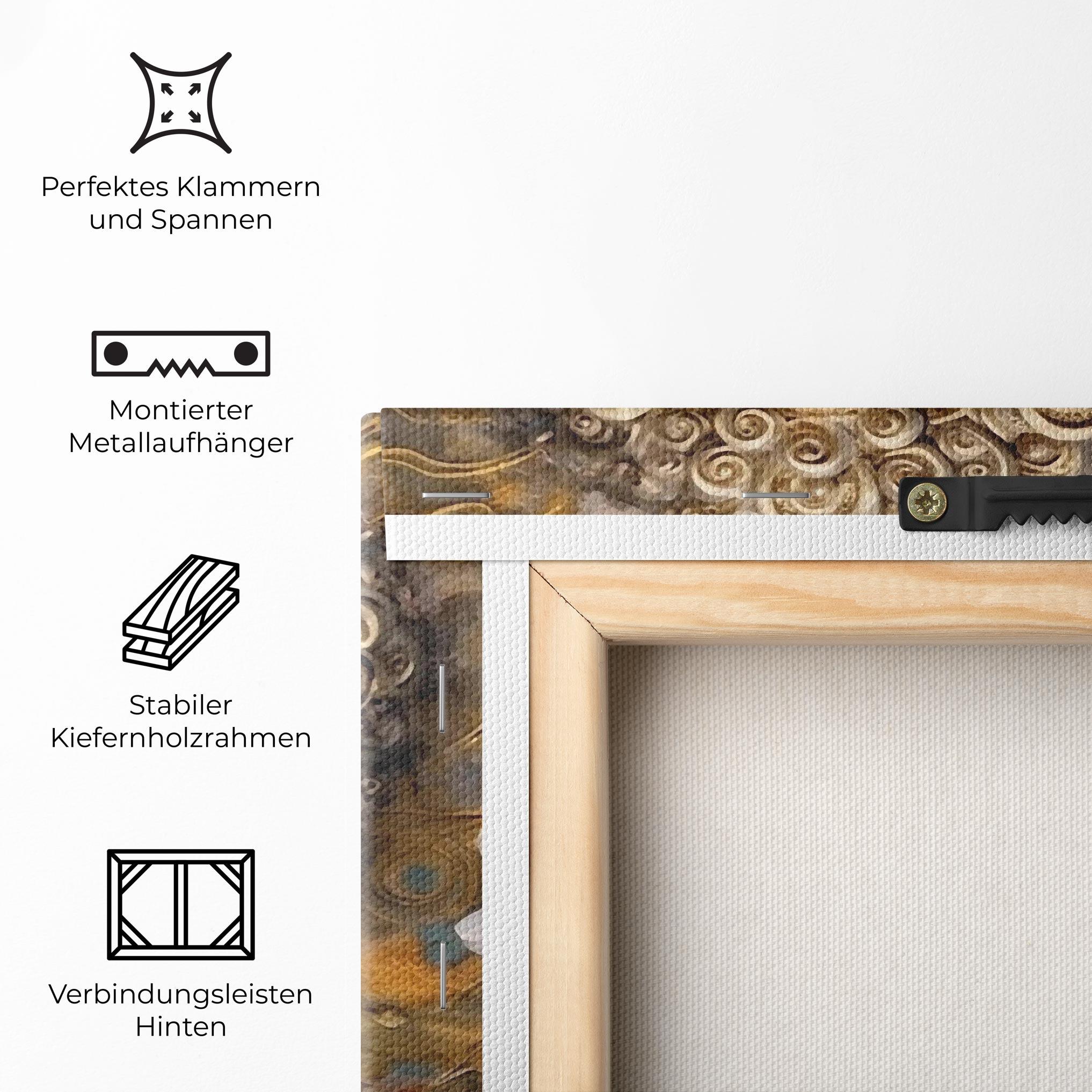 Leinwandbild White Flower Buddha Art mockup 5