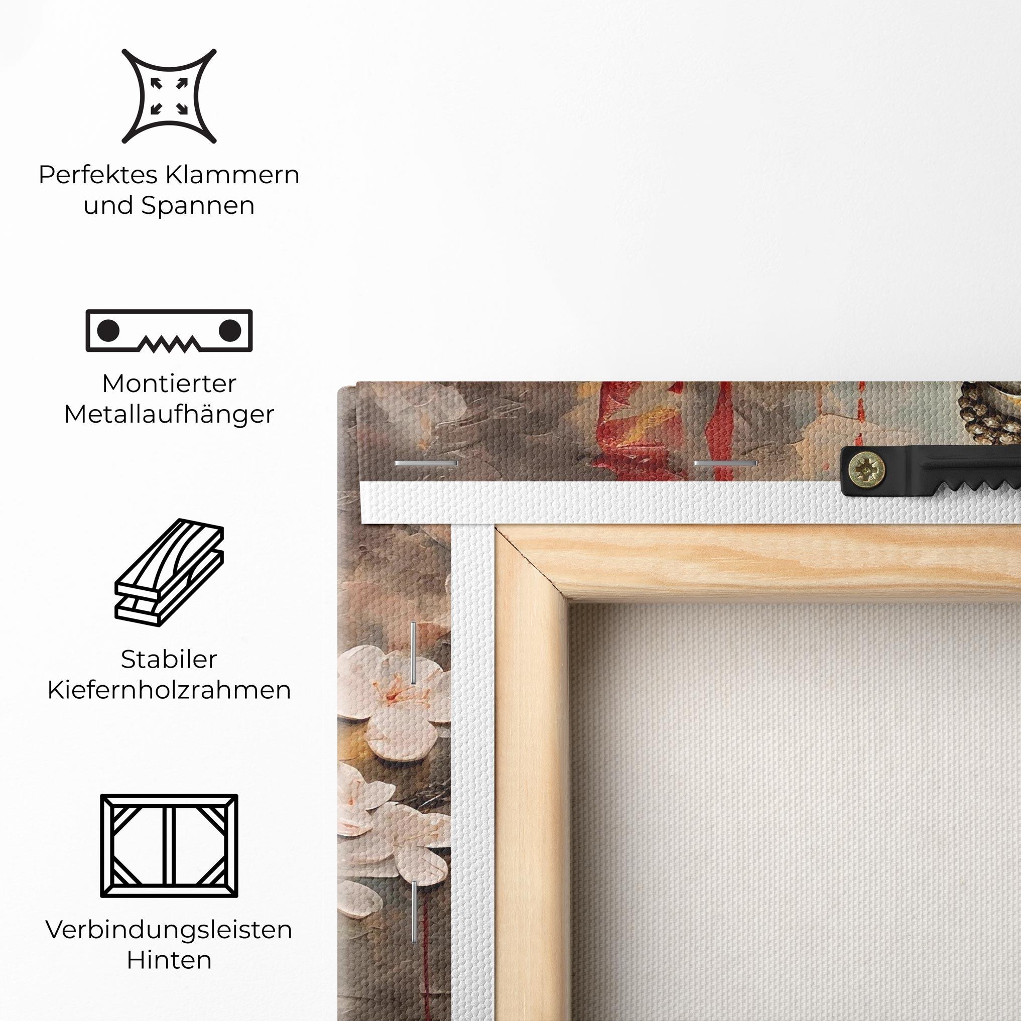 Leinwandbild White Red Buddha mockup 5