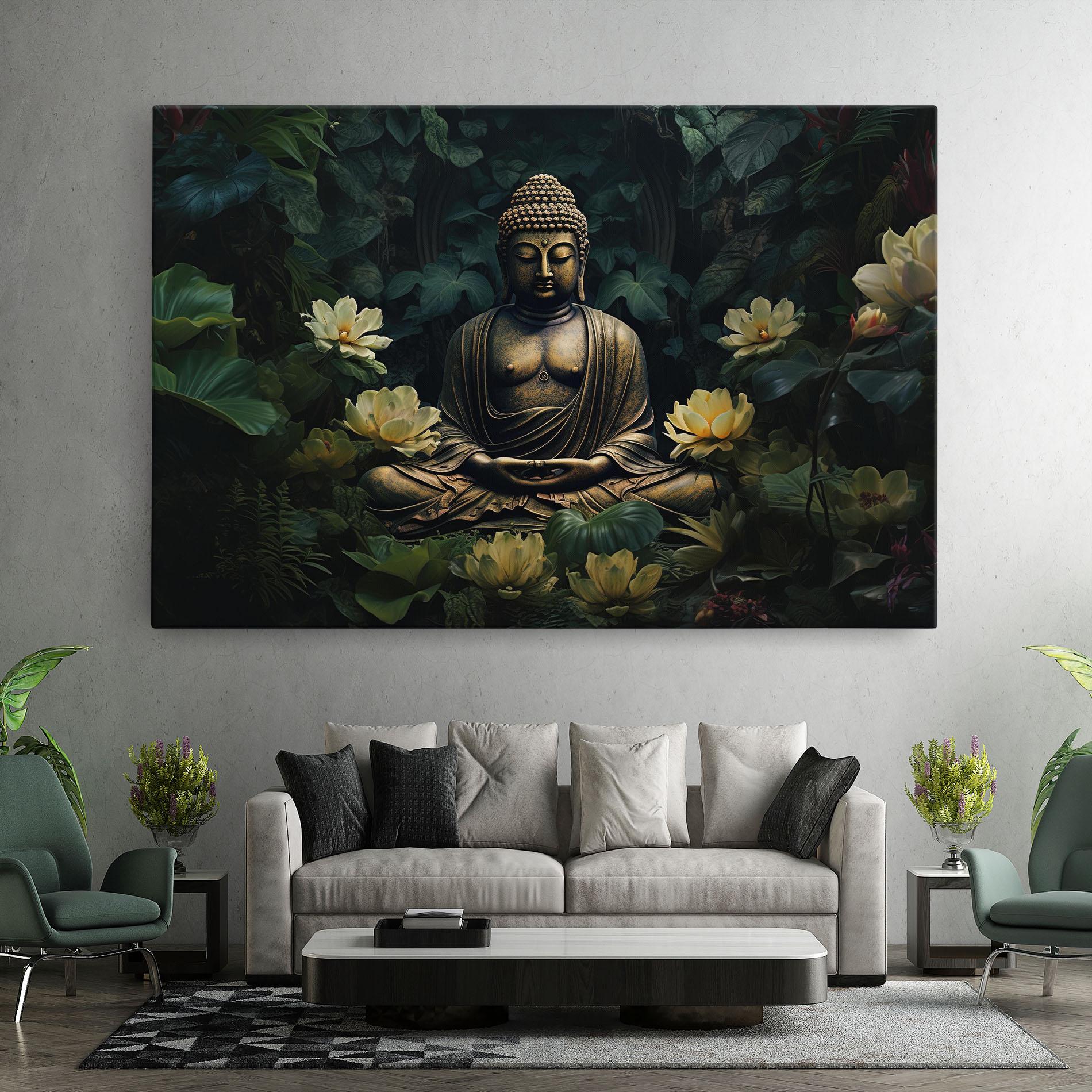 Leinwandbild Calm Buddha Art mockup 7