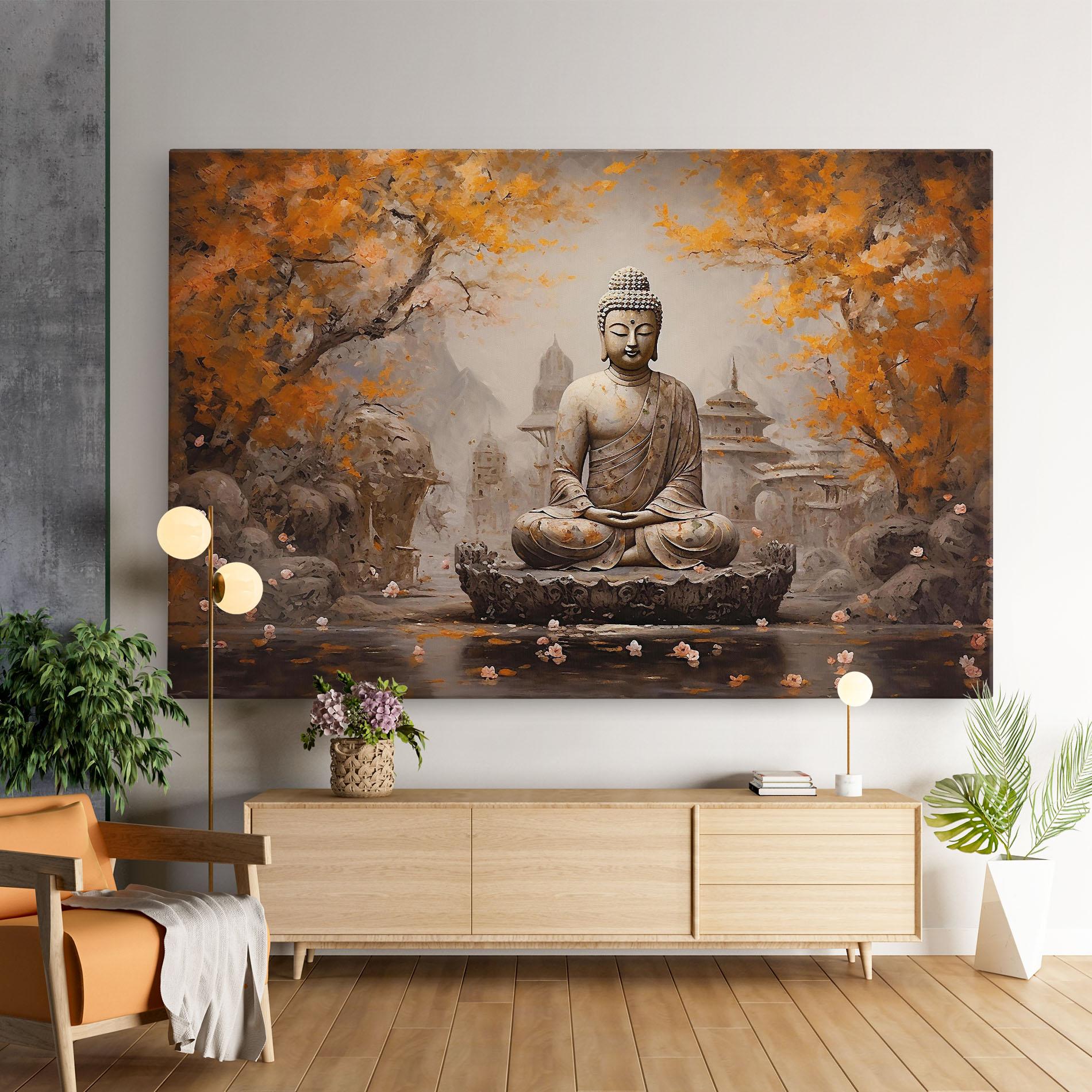 Leinwandbild Beautiful Buddha Art mockup 9