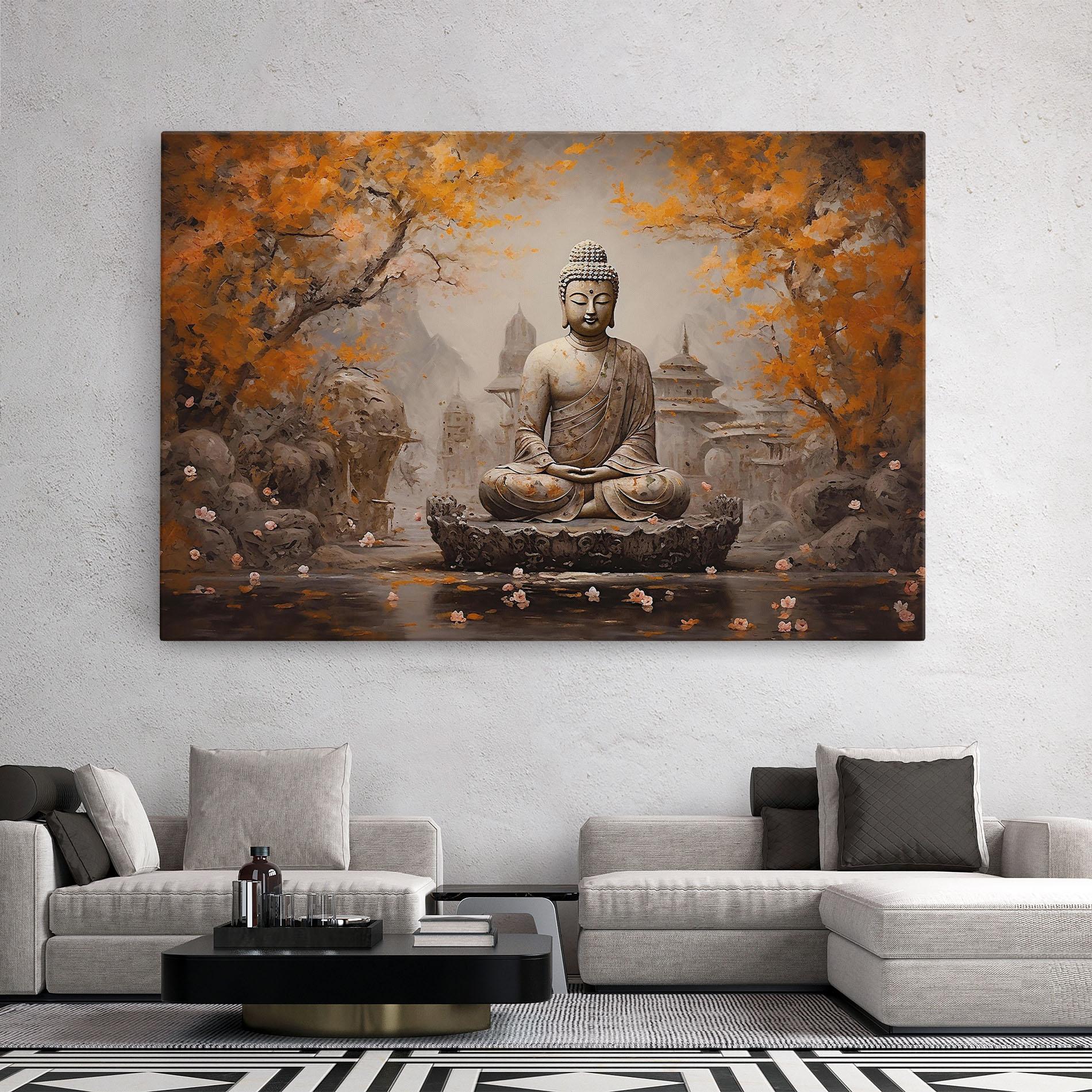 Leinwandbild Beautiful Buddha Art mockup 2