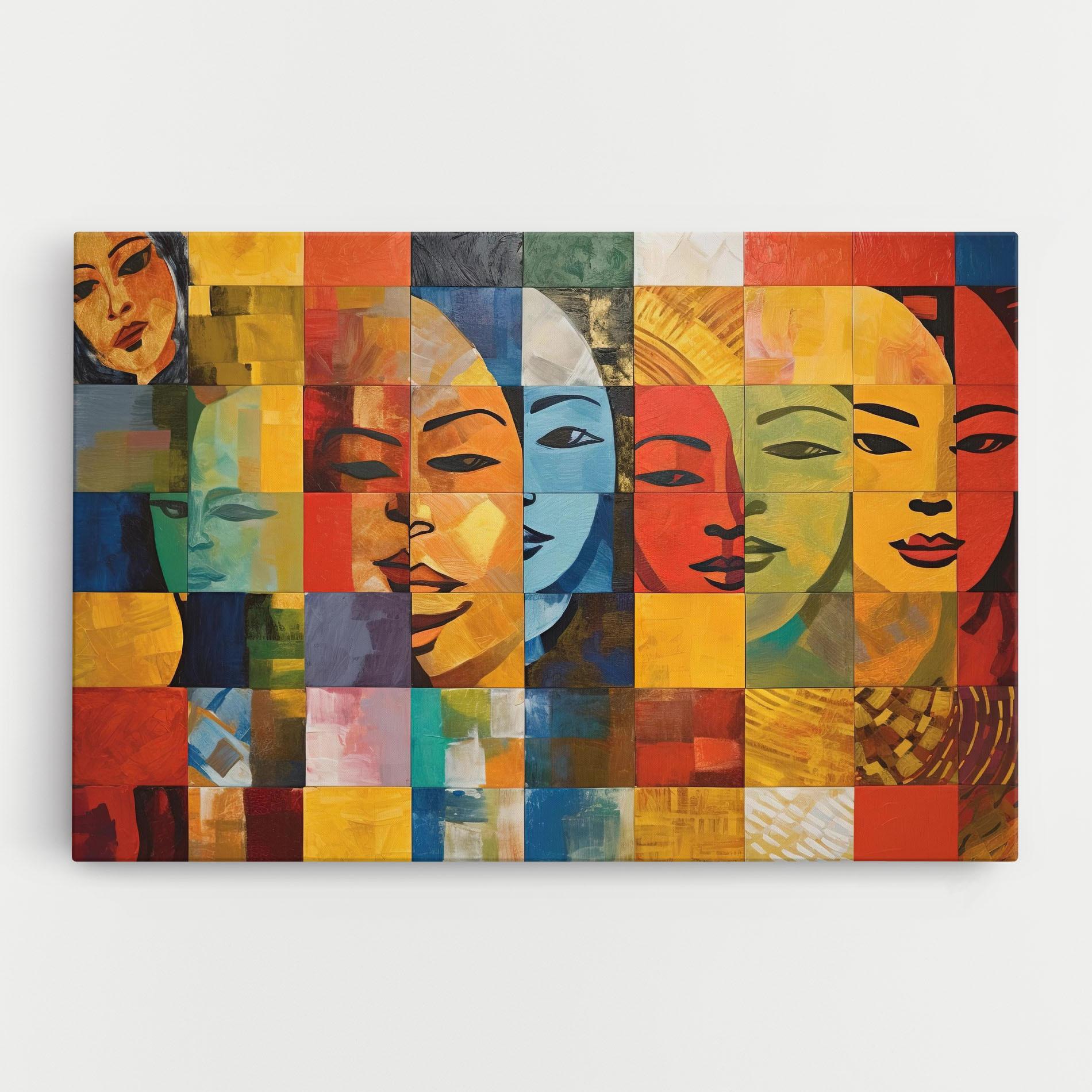 Leinwandbild Abstract Concept Collage mockup 0