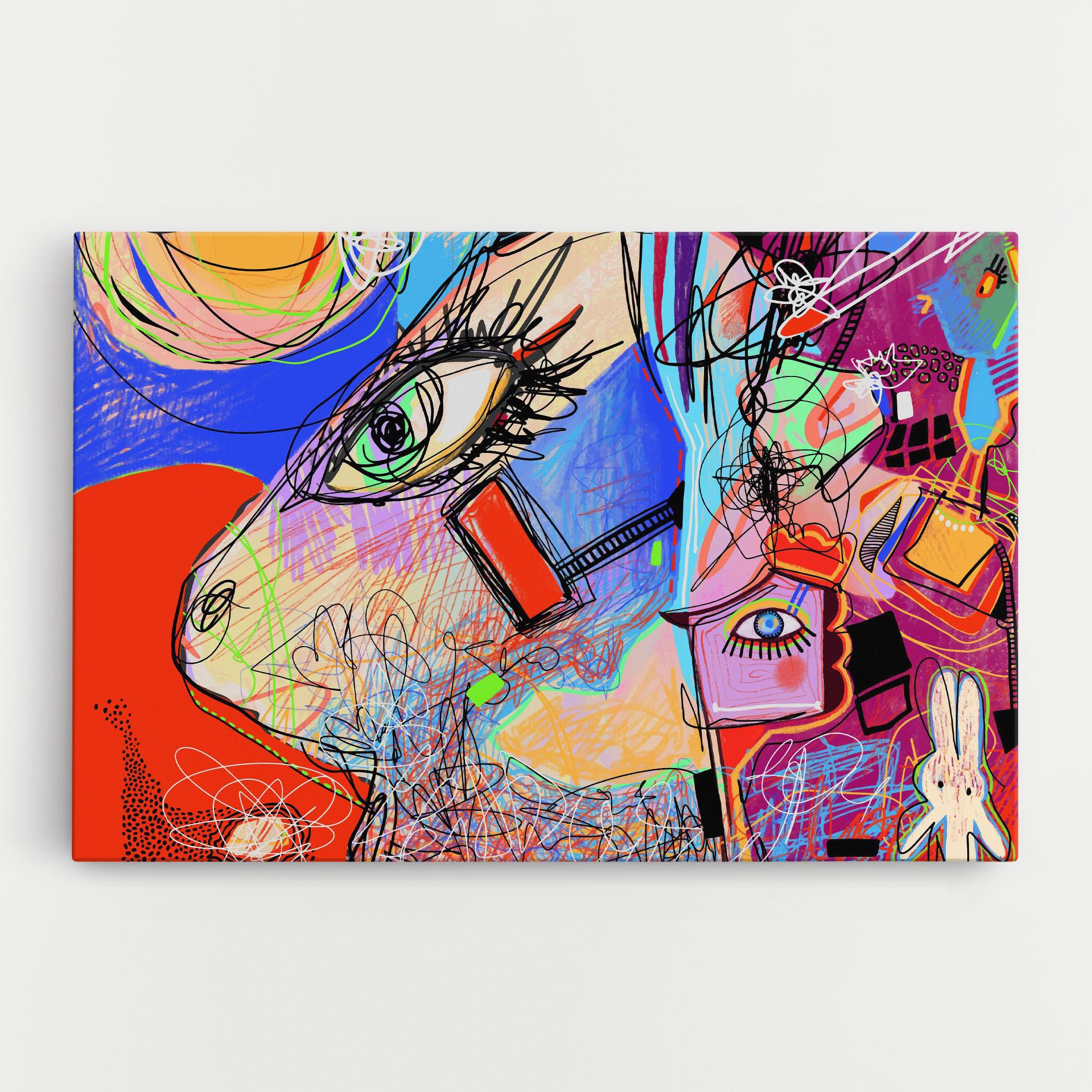 Leinwandbild Animal Eye Art mockup 0