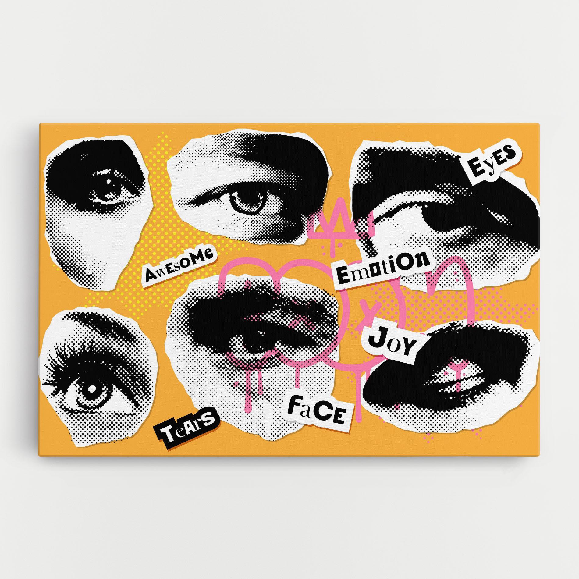 Leinwandbild Awesome Emotions mockup 0