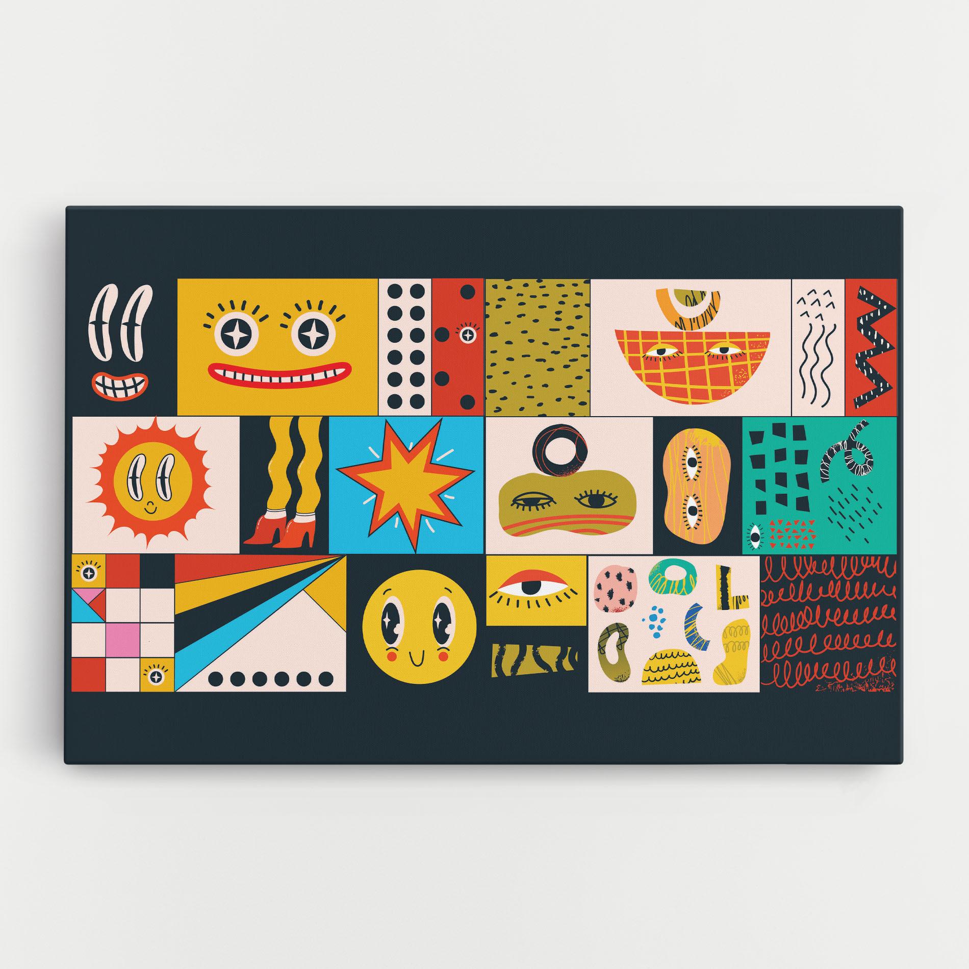 Leinwandbild Cool Eye Shape mockup 0