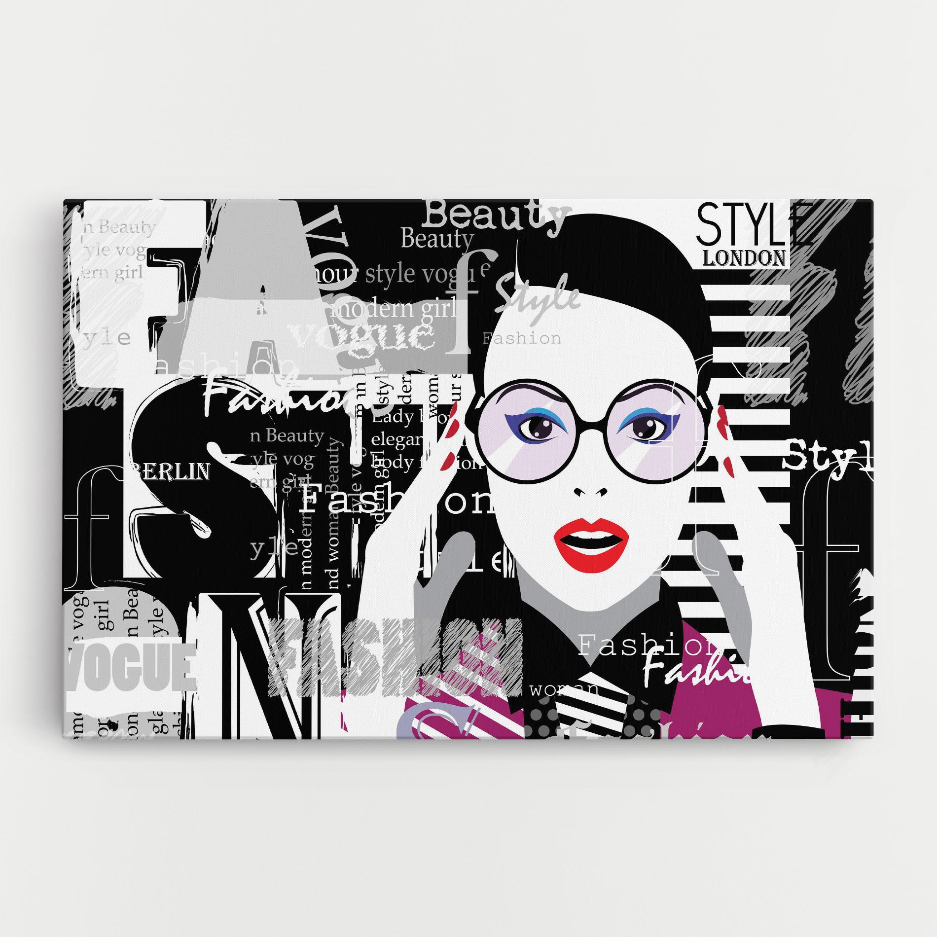 Leinwandbild Fashion Collage mockup 0