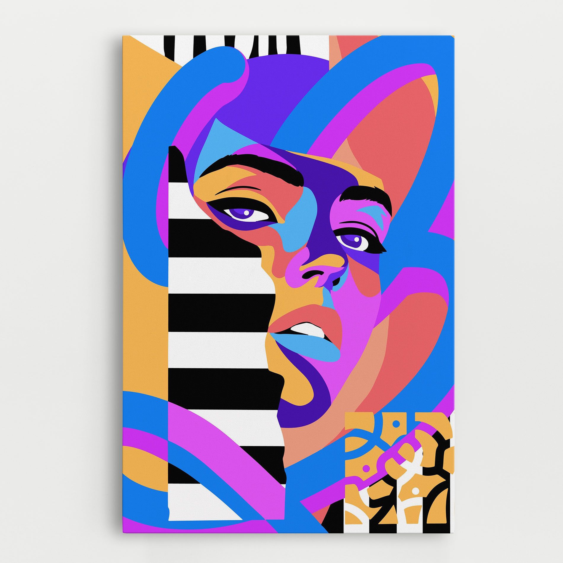 Woman Art Face mockup 0