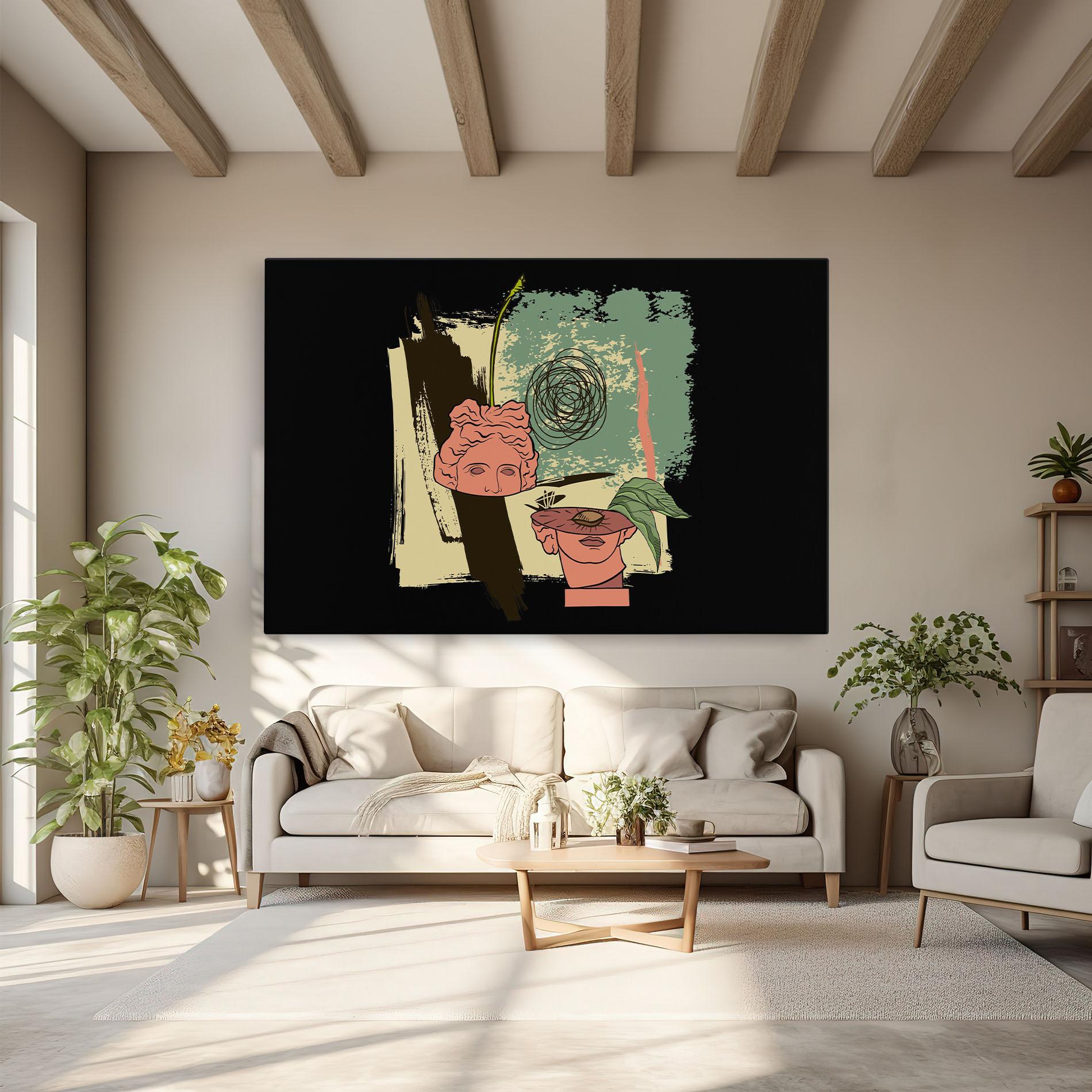 Leinwandbild Statue Fruit mockup 6