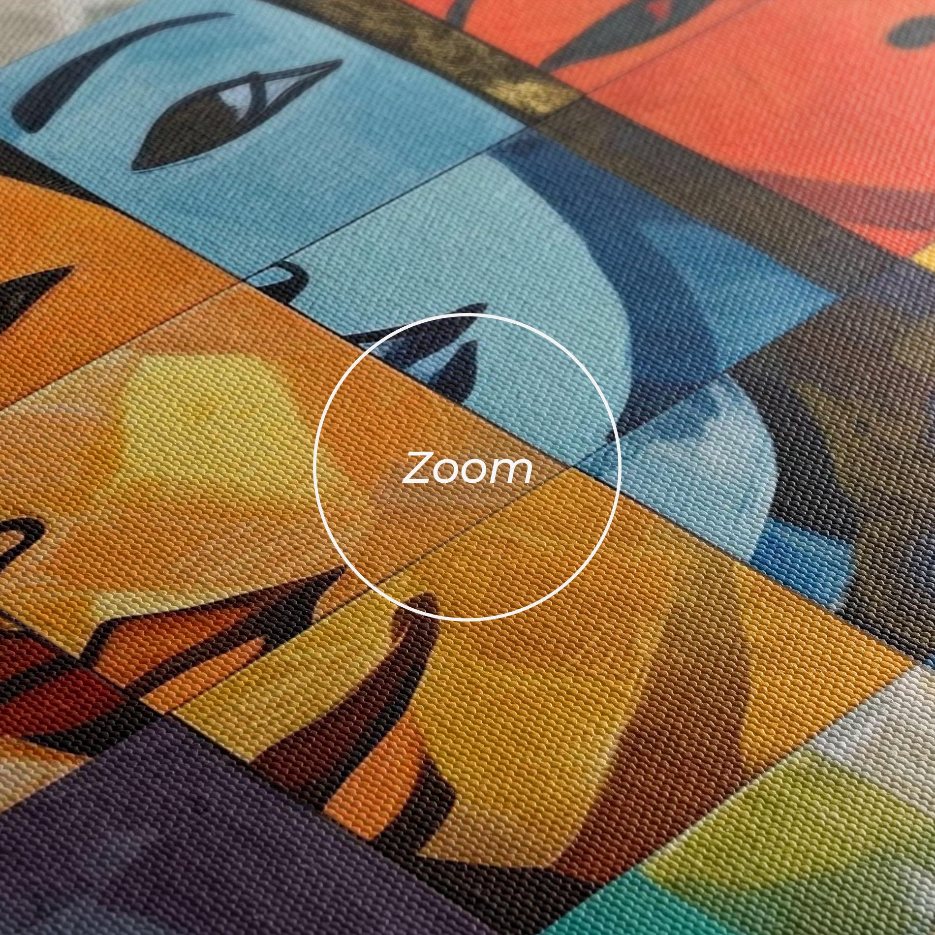 Leinwandbild Abstract Concept Collage mockup 3