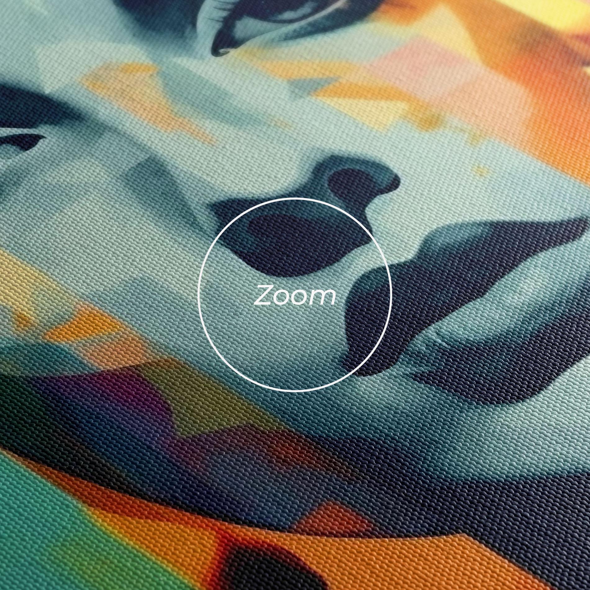 Leinwandbild Abstract Face Collage mockup 3