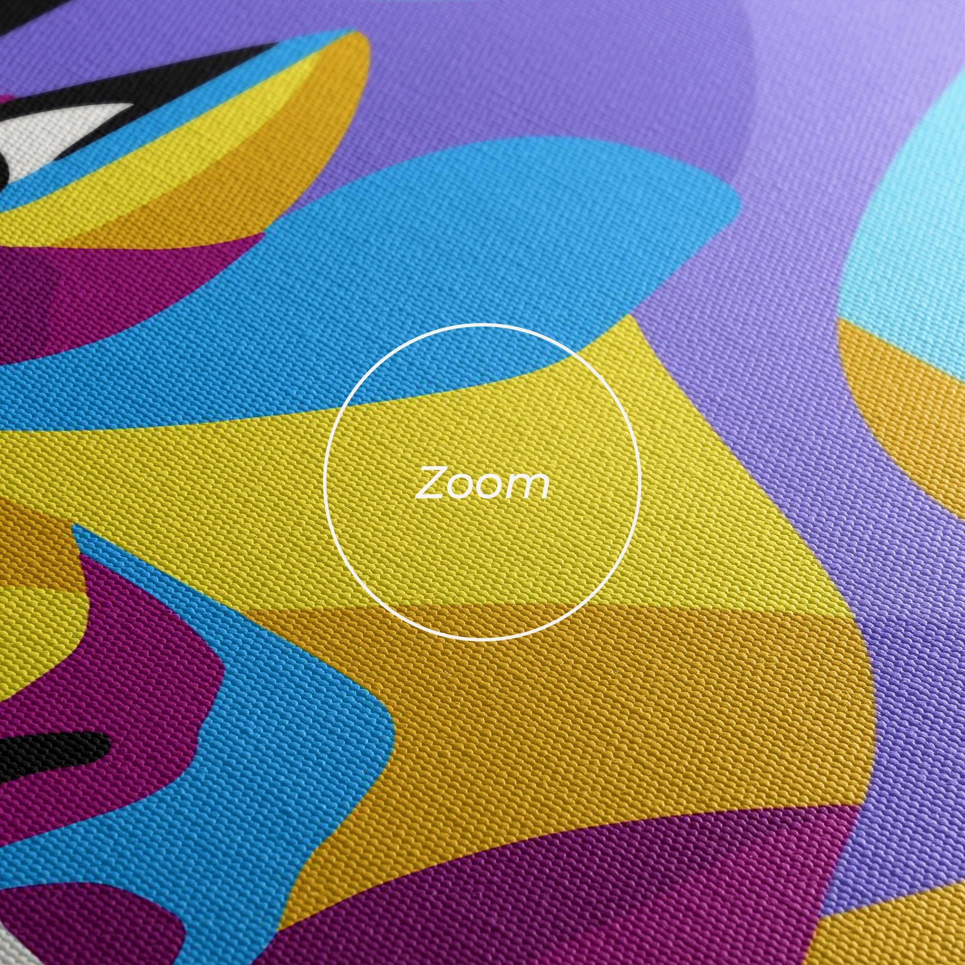 Leinwandbild Abstract Male Face mockup 3