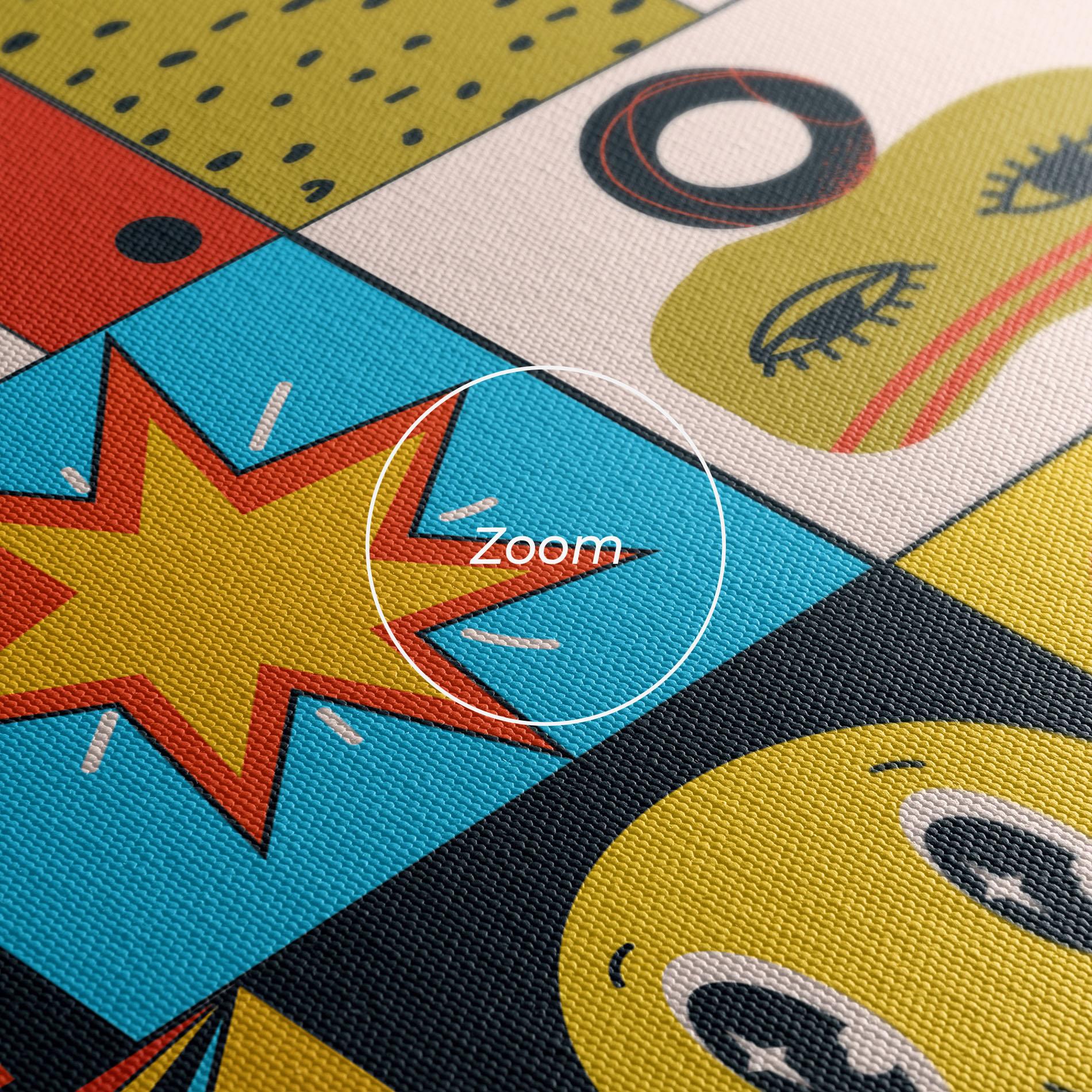 Leinwandbild Cool Eye Shape mockup 3