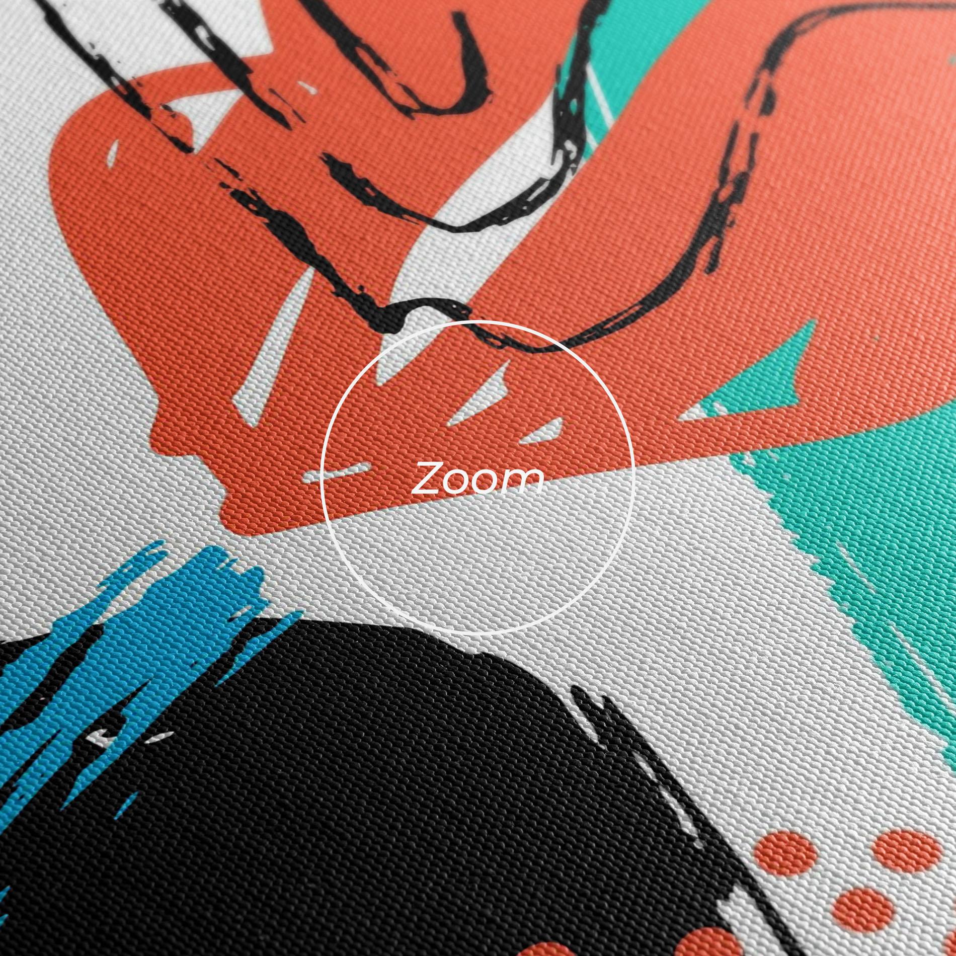 Leinwandbild Drawing Collage Art mockup 3