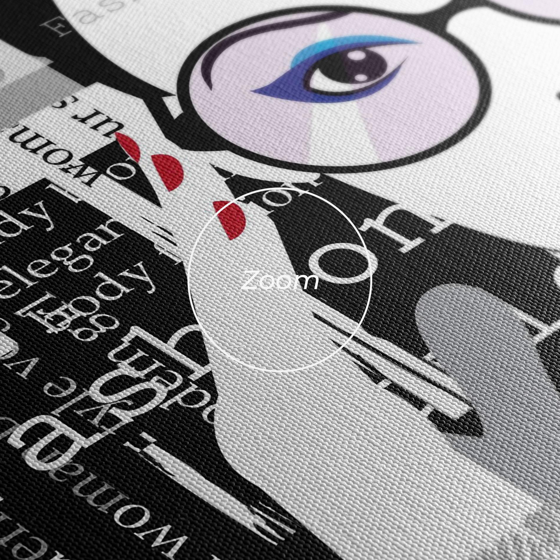 Leinwandbild Fashion Collage mockup 3