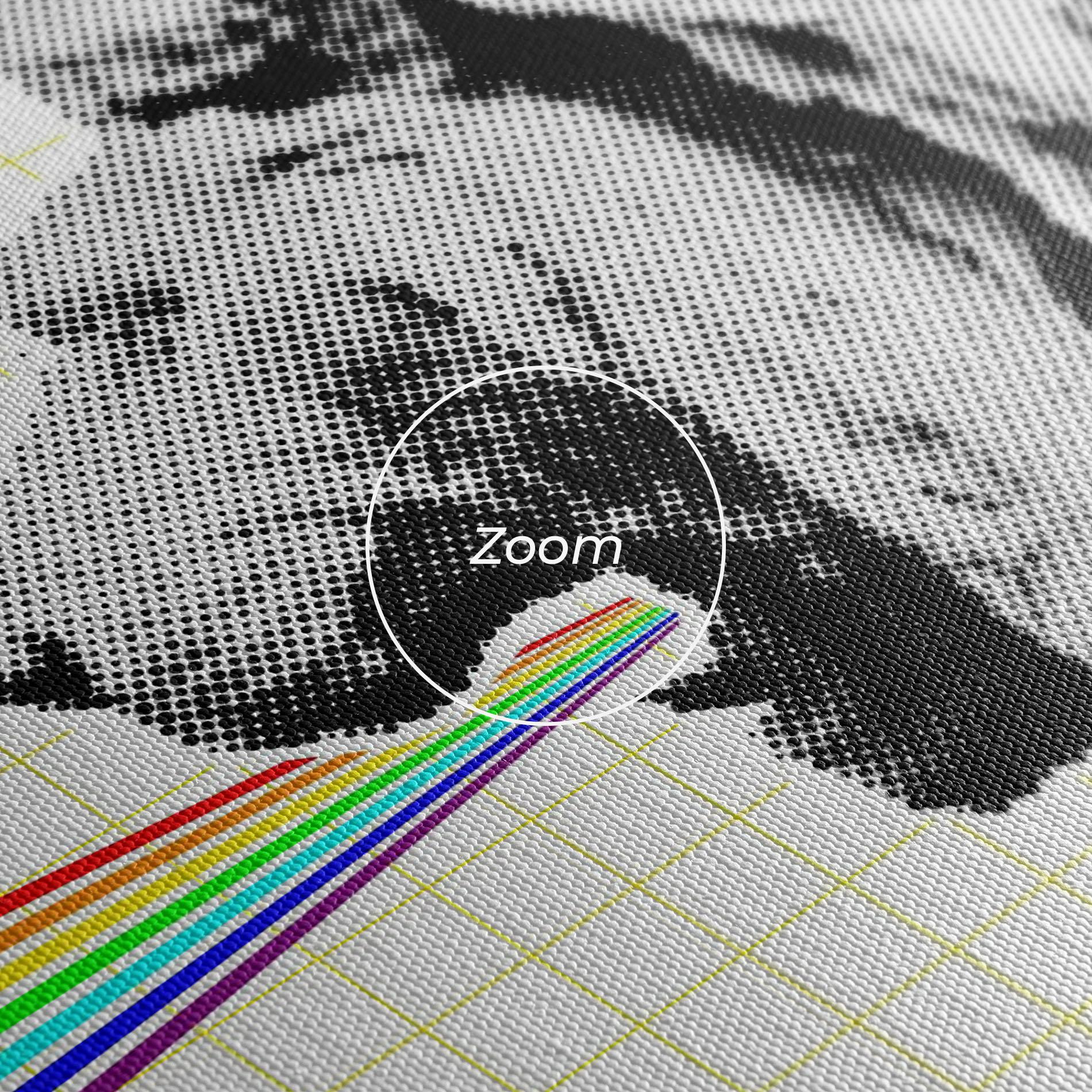 Leinwandbild Lion Collage mockup 3