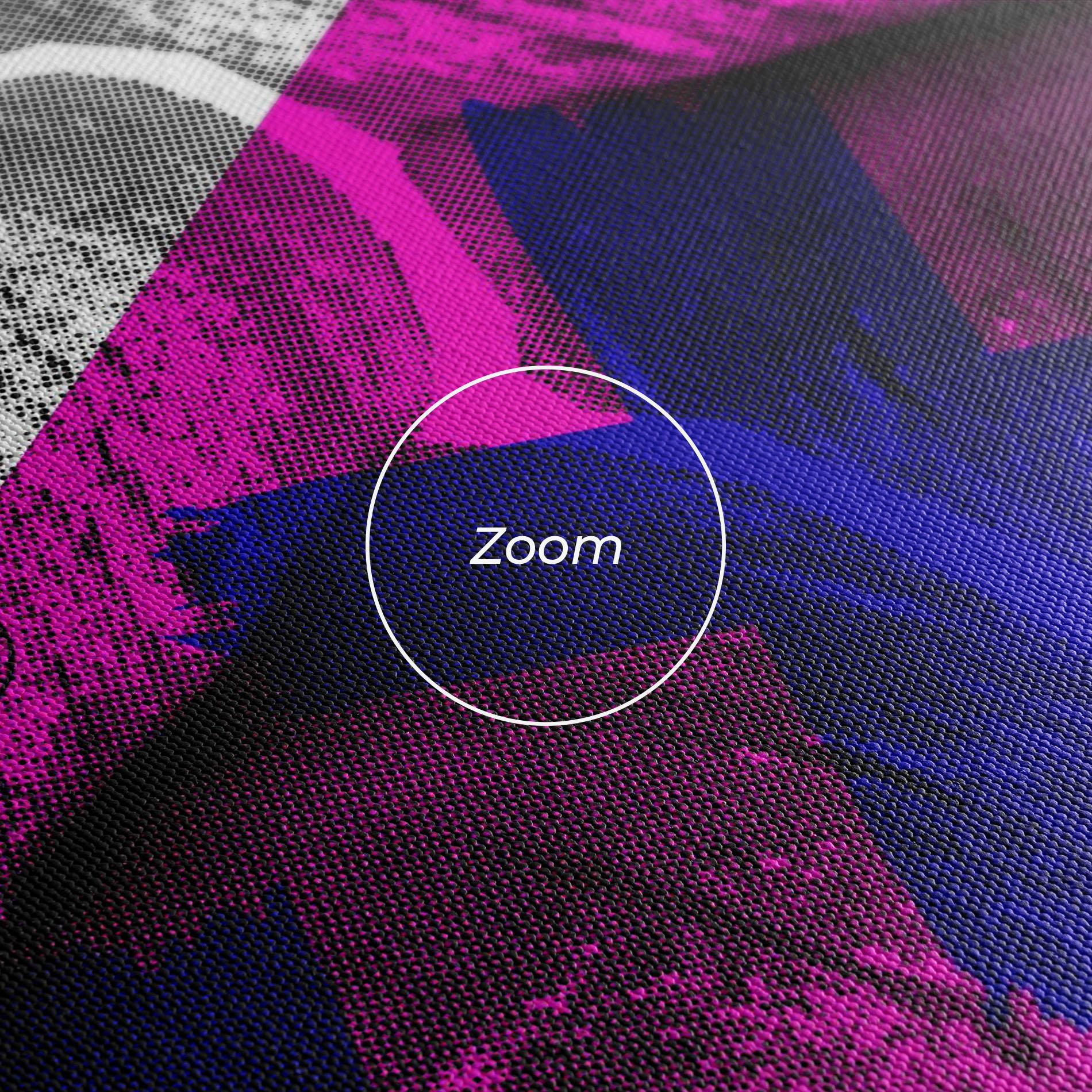 Leinwandbild Lips Purple Light mockup 3