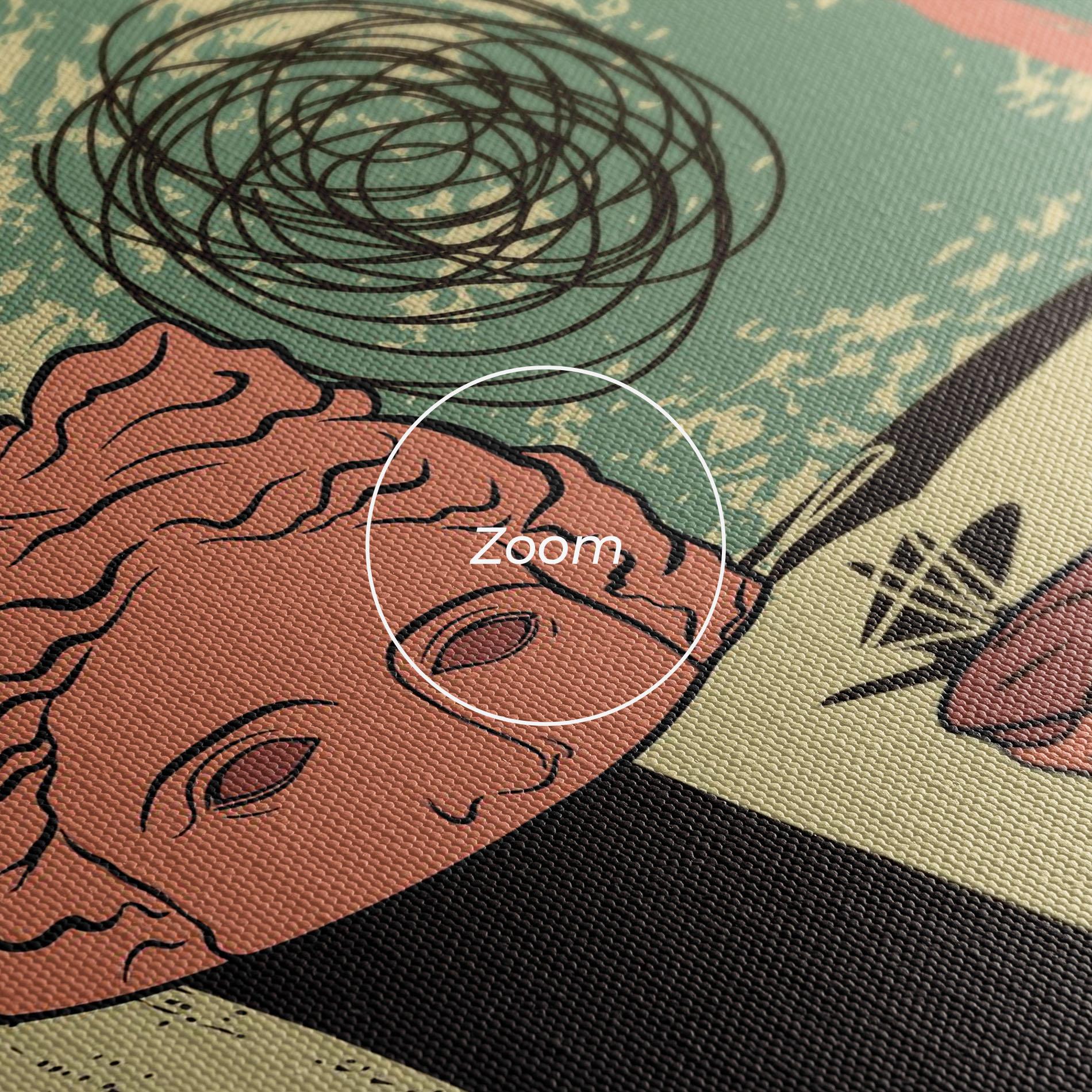 Leinwandbild Statue Fruit mockup 3