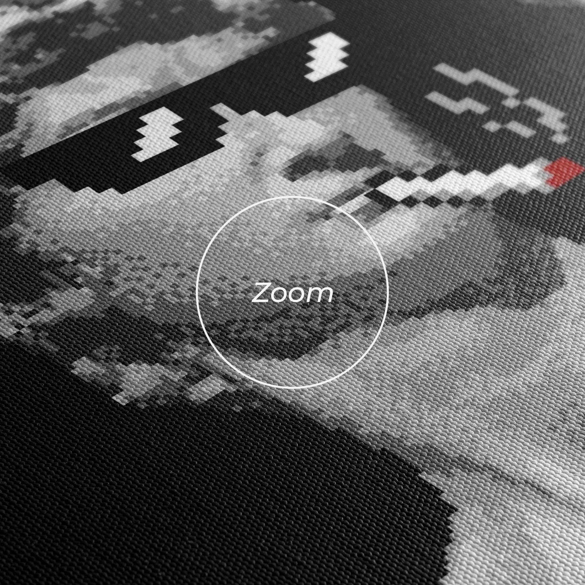 Leinwandbild Statue Smoking mockup 3