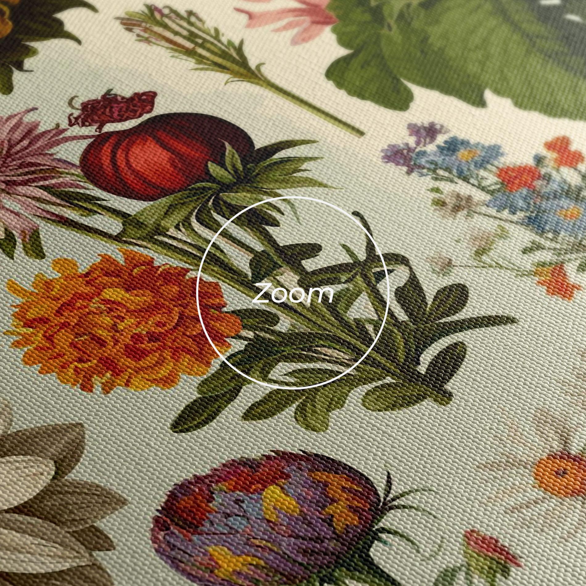 Leinwandbild Vintage Botanical mockup 3