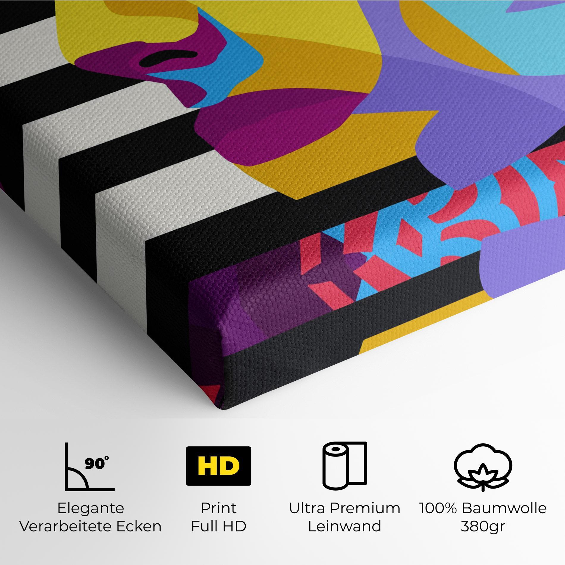 Leinwandbild Abstract Male Face mockup 4