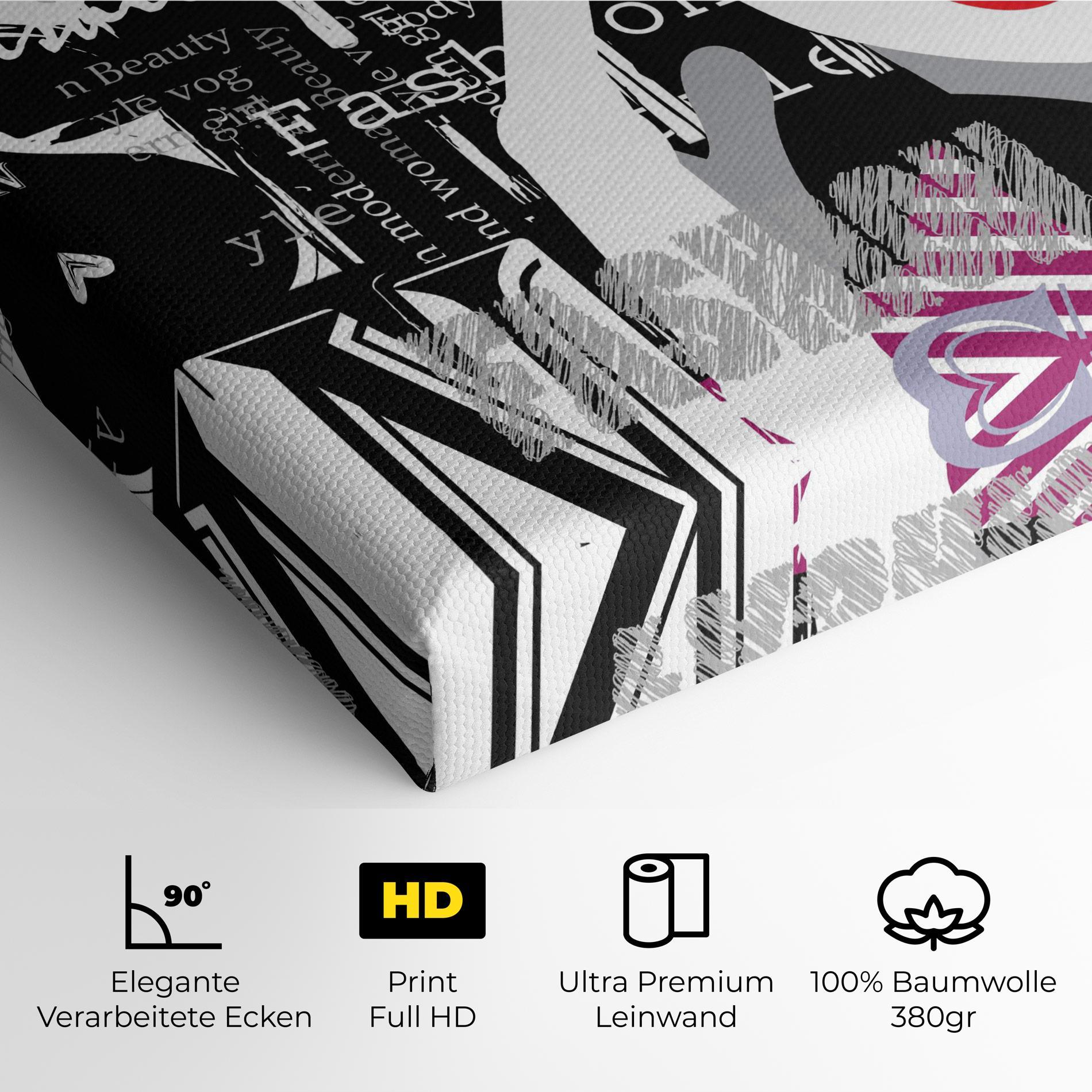 Leinwandbild Fashion Collage mockup 4