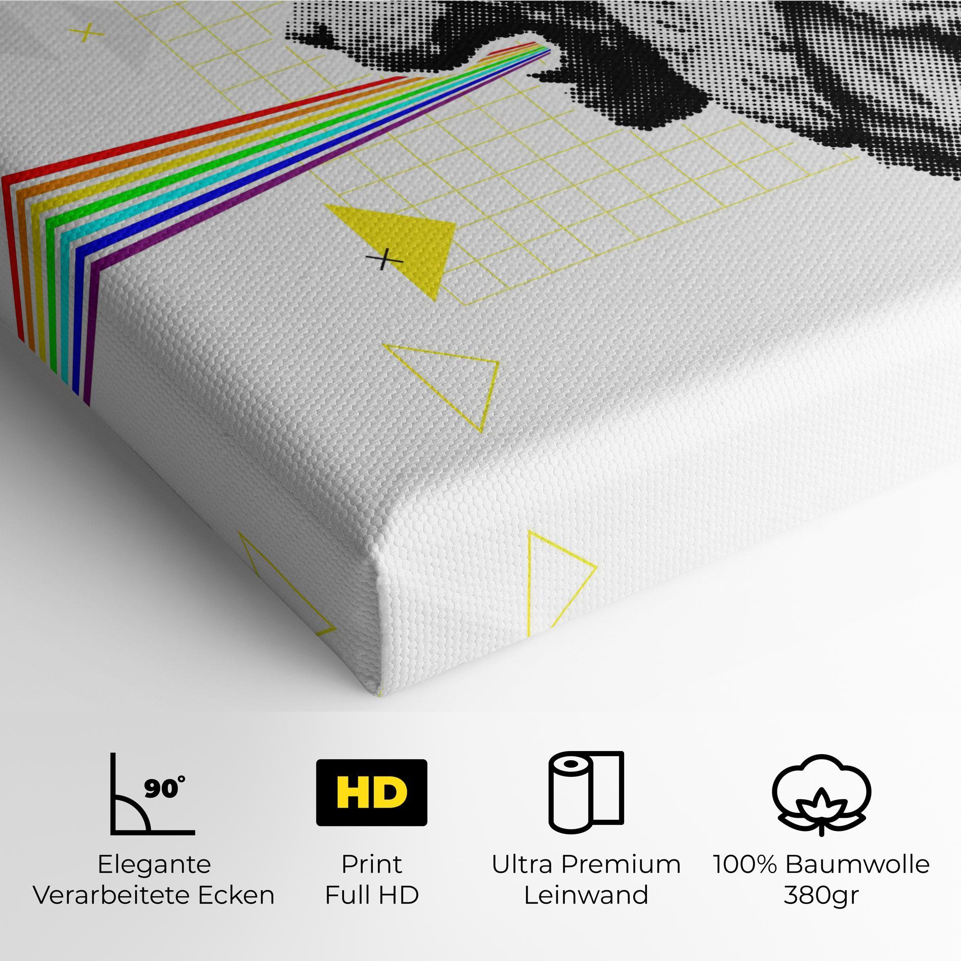 Leinwandbild Lion Collage mockup 4