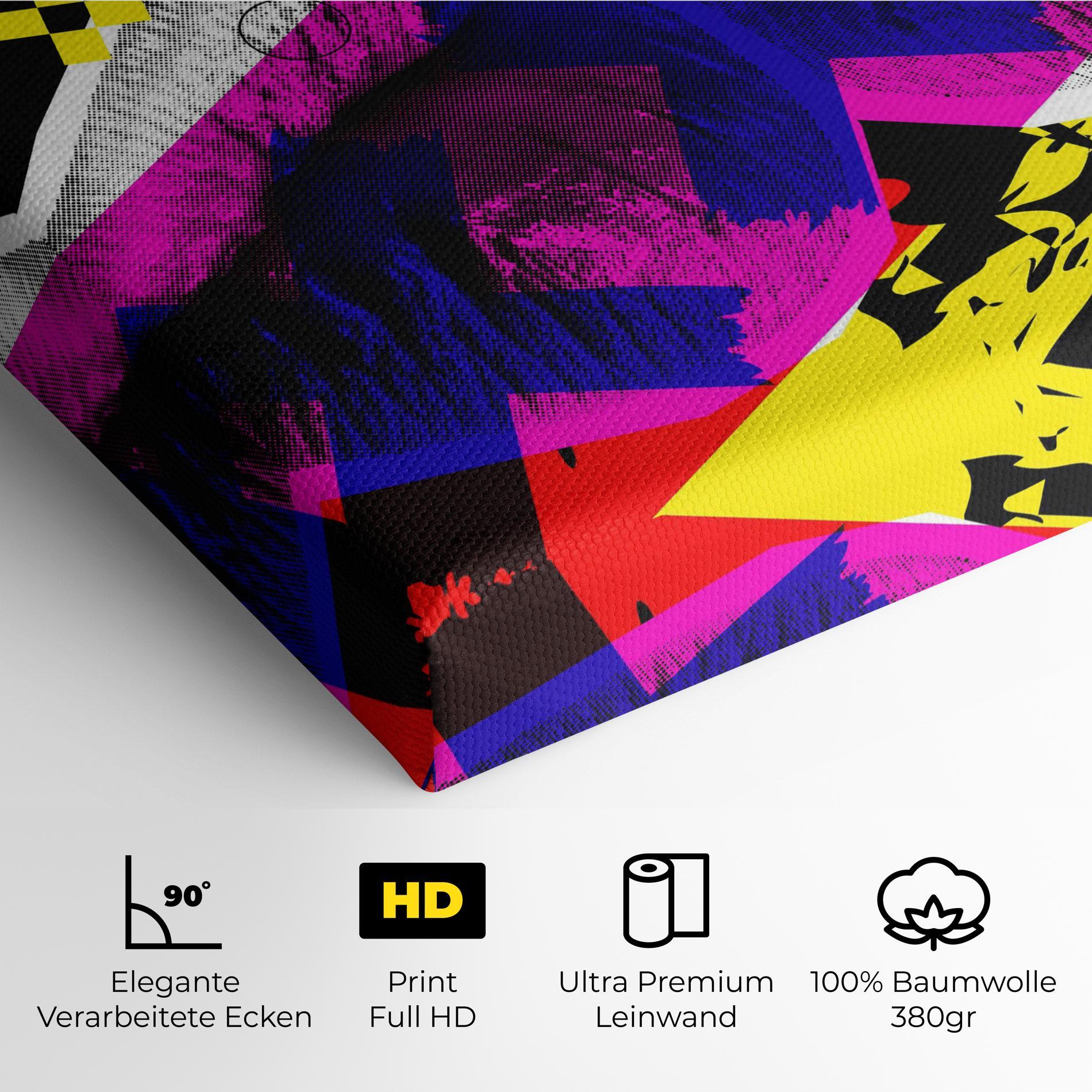 Leinwandbild Lips Purple Light mockup 4