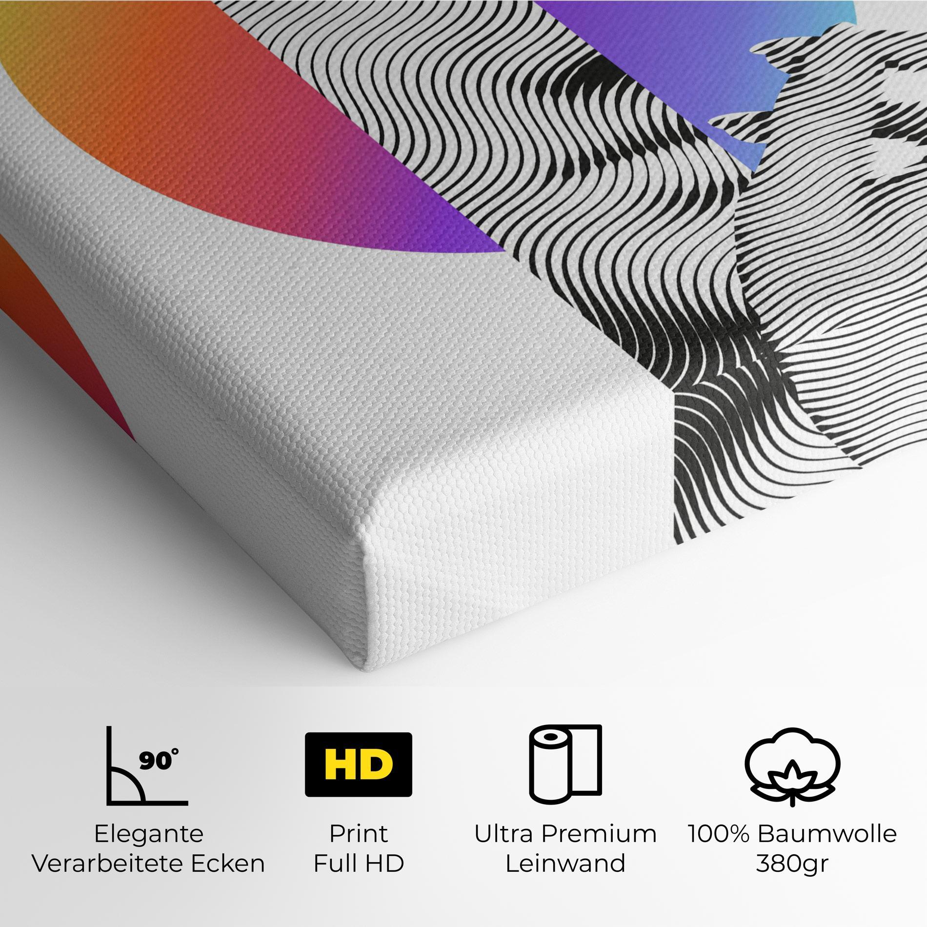 Leinwandbild Orange Light Statue mockup 4