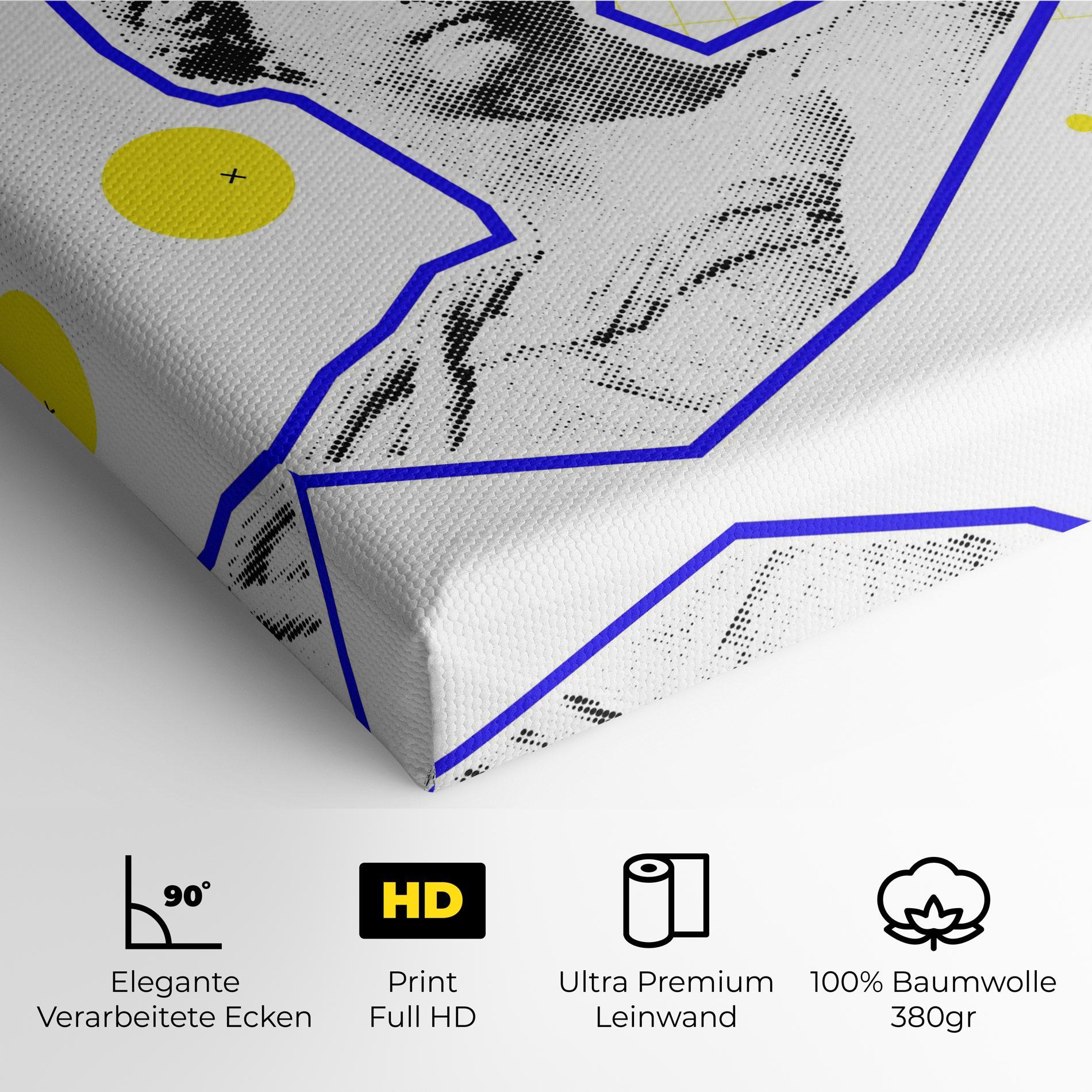 Leinwandbild Rainbow Statue mockup 4