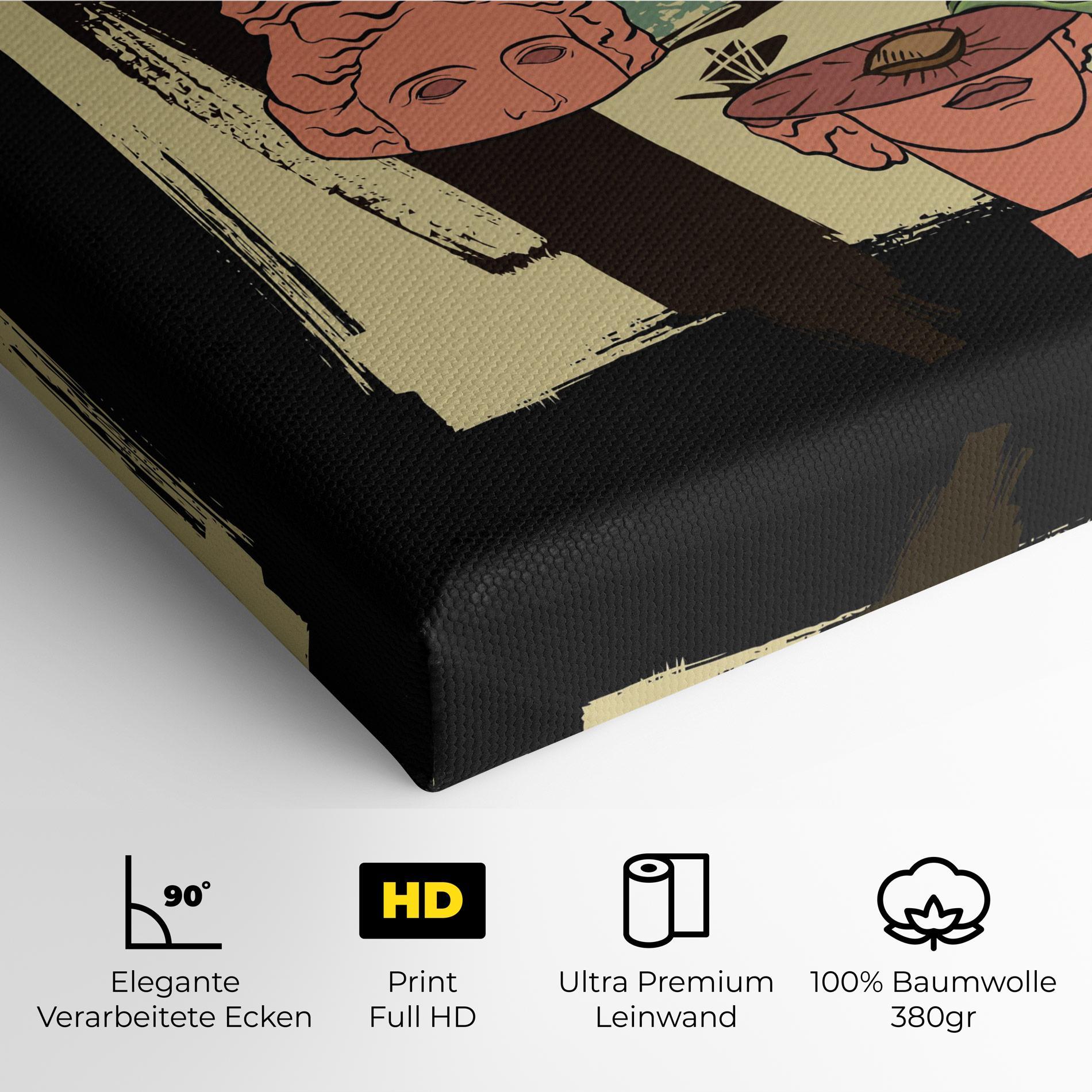 Leinwandbild Statue Fruit mockup 4