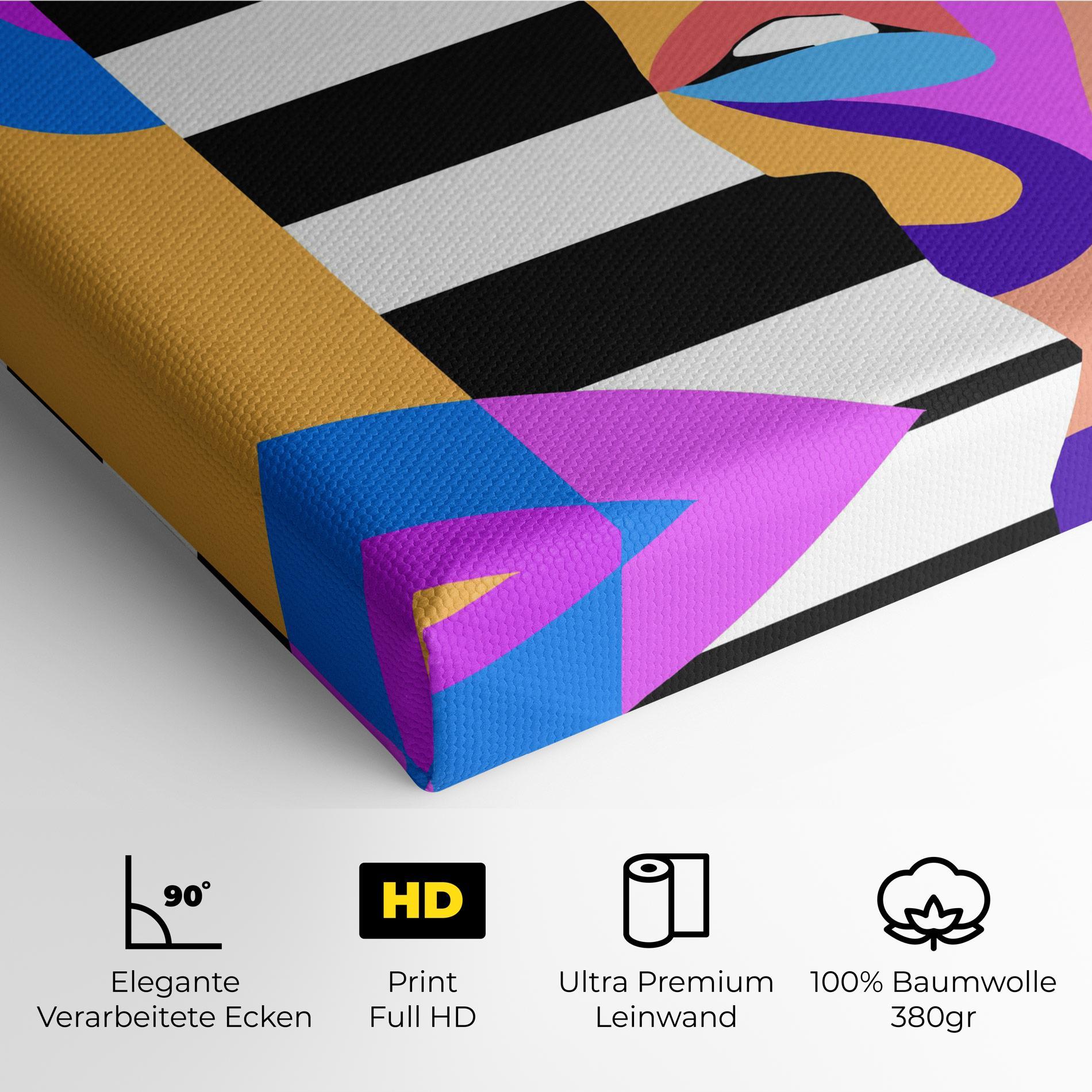 Leinwandbild Woman Art Face mockup 4