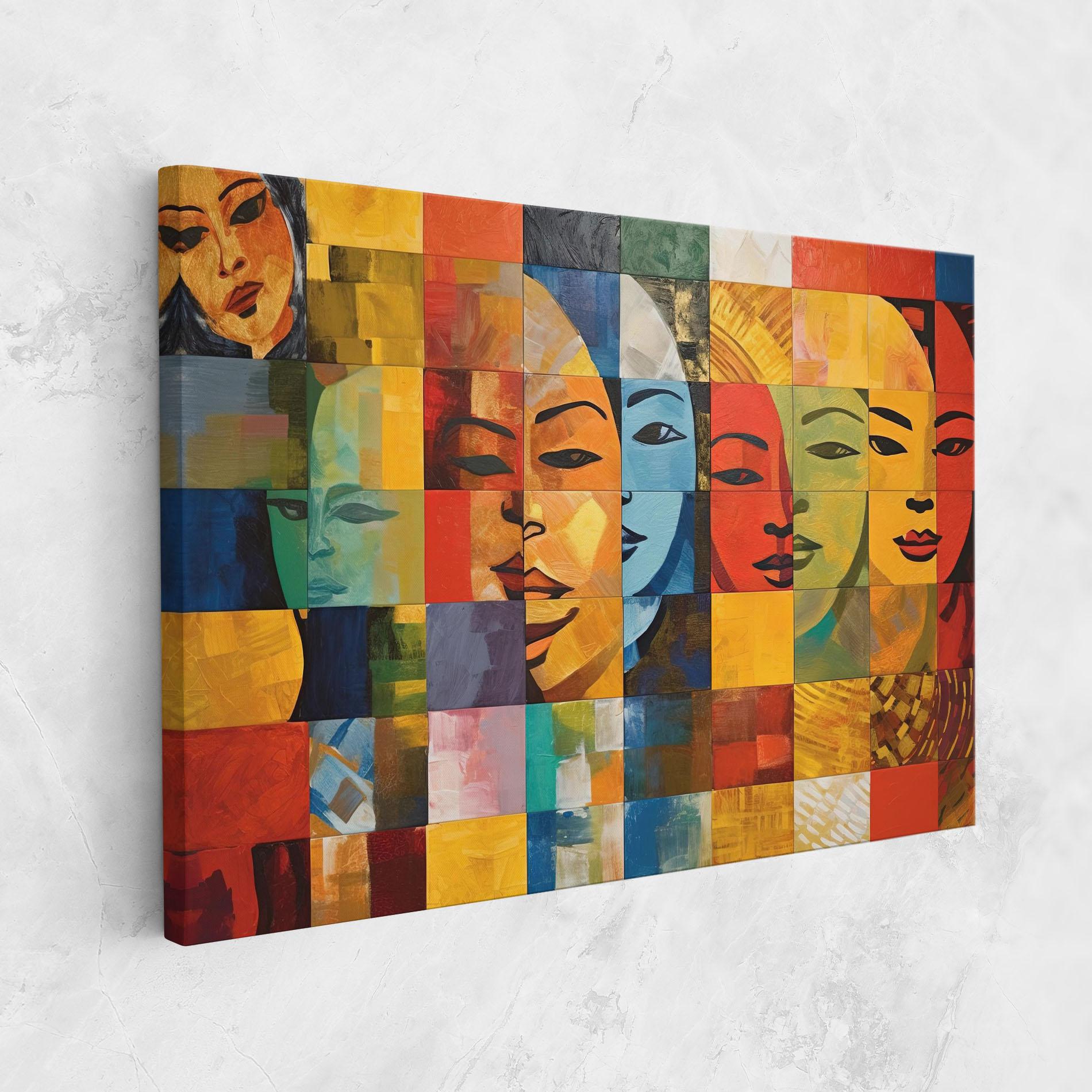 Leinwandbild Abstract Concept Collage mockup 1