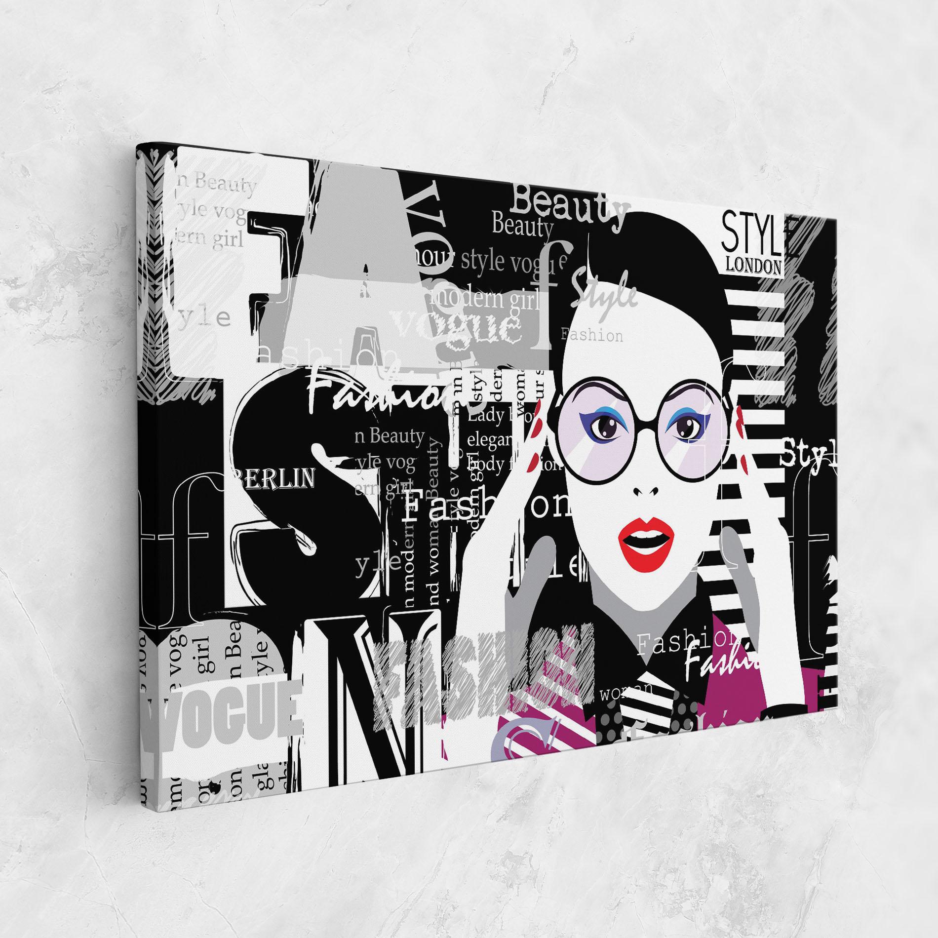 Leinwandbild Fashion Collage mockup 1