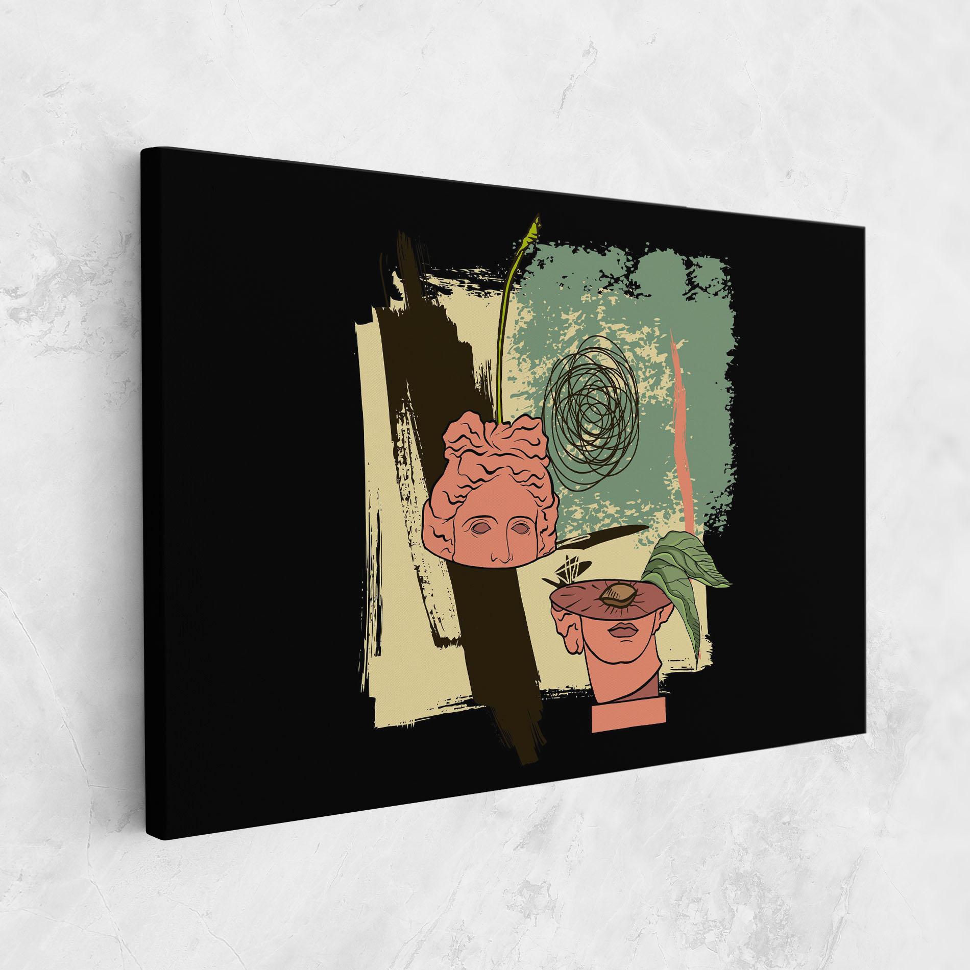 Leinwandbild Statue Fruit mockup 1