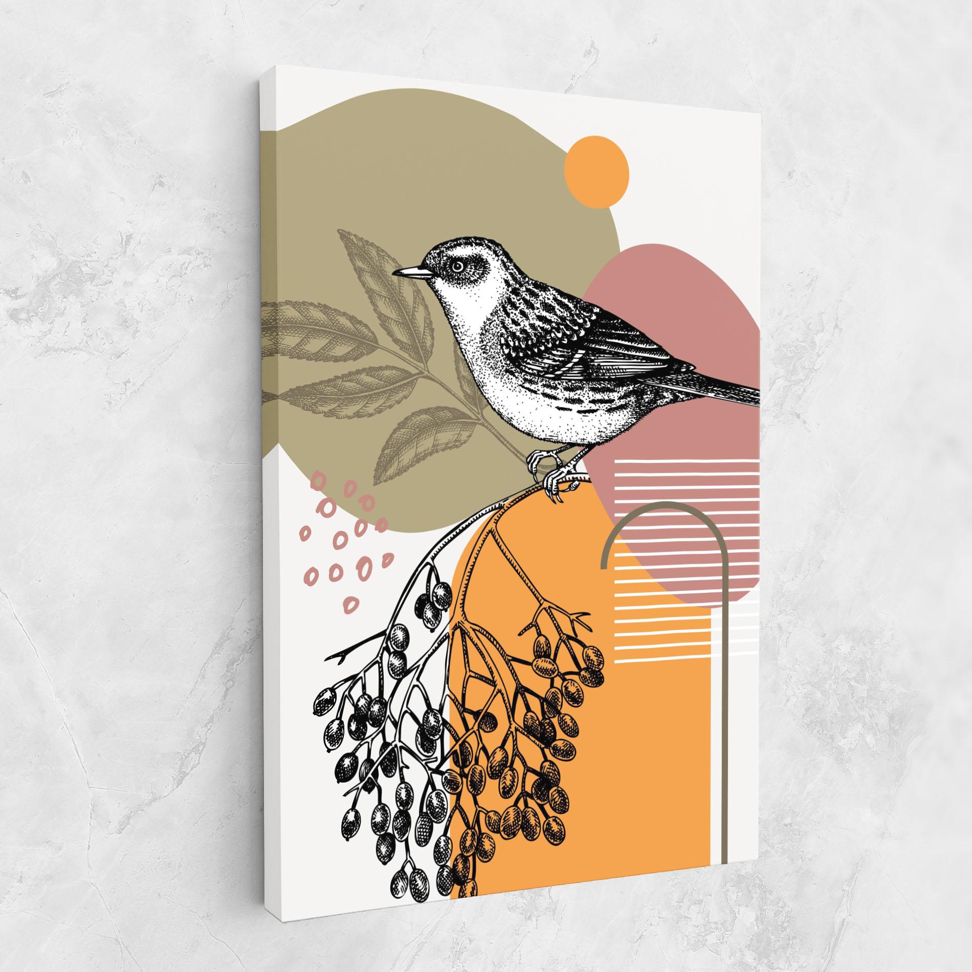 Leinwandbild Bird Collage mockup 1
