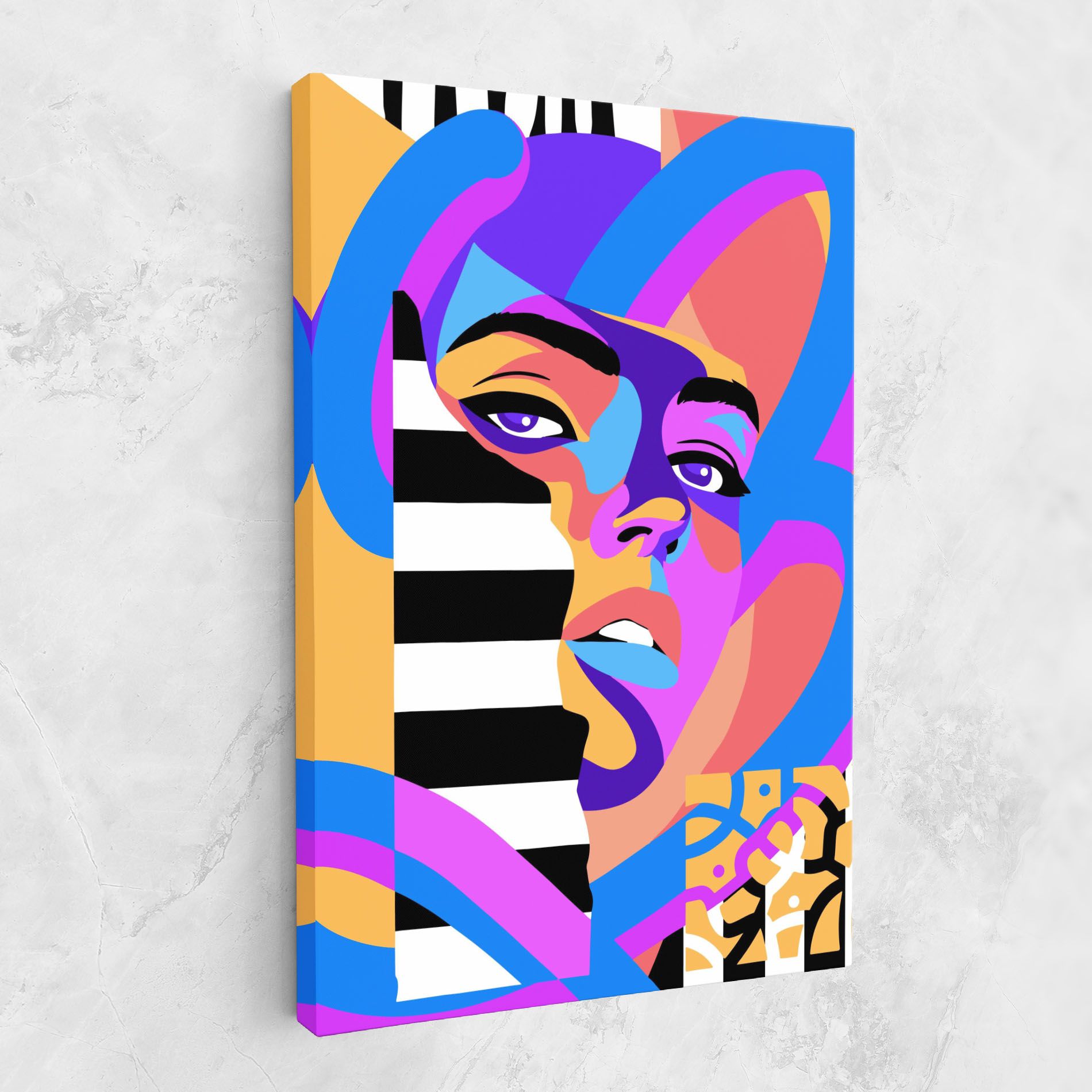 Woman Art Face mockup 1