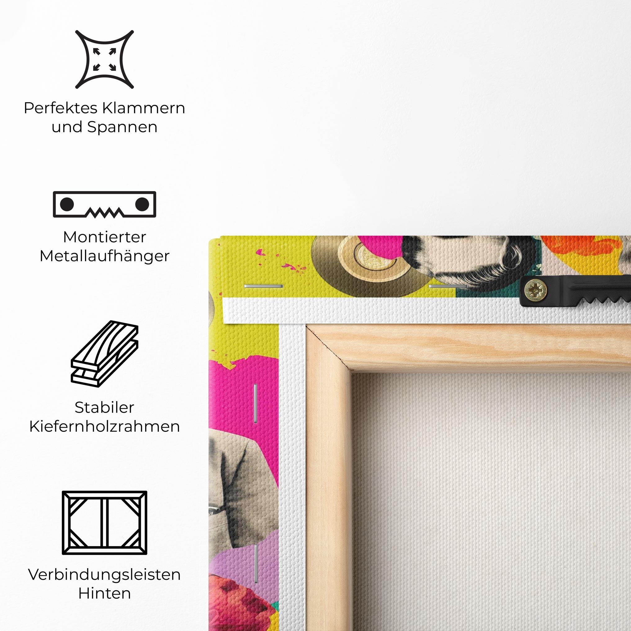 Leinwandbild 60s Retro Collage mockup 5