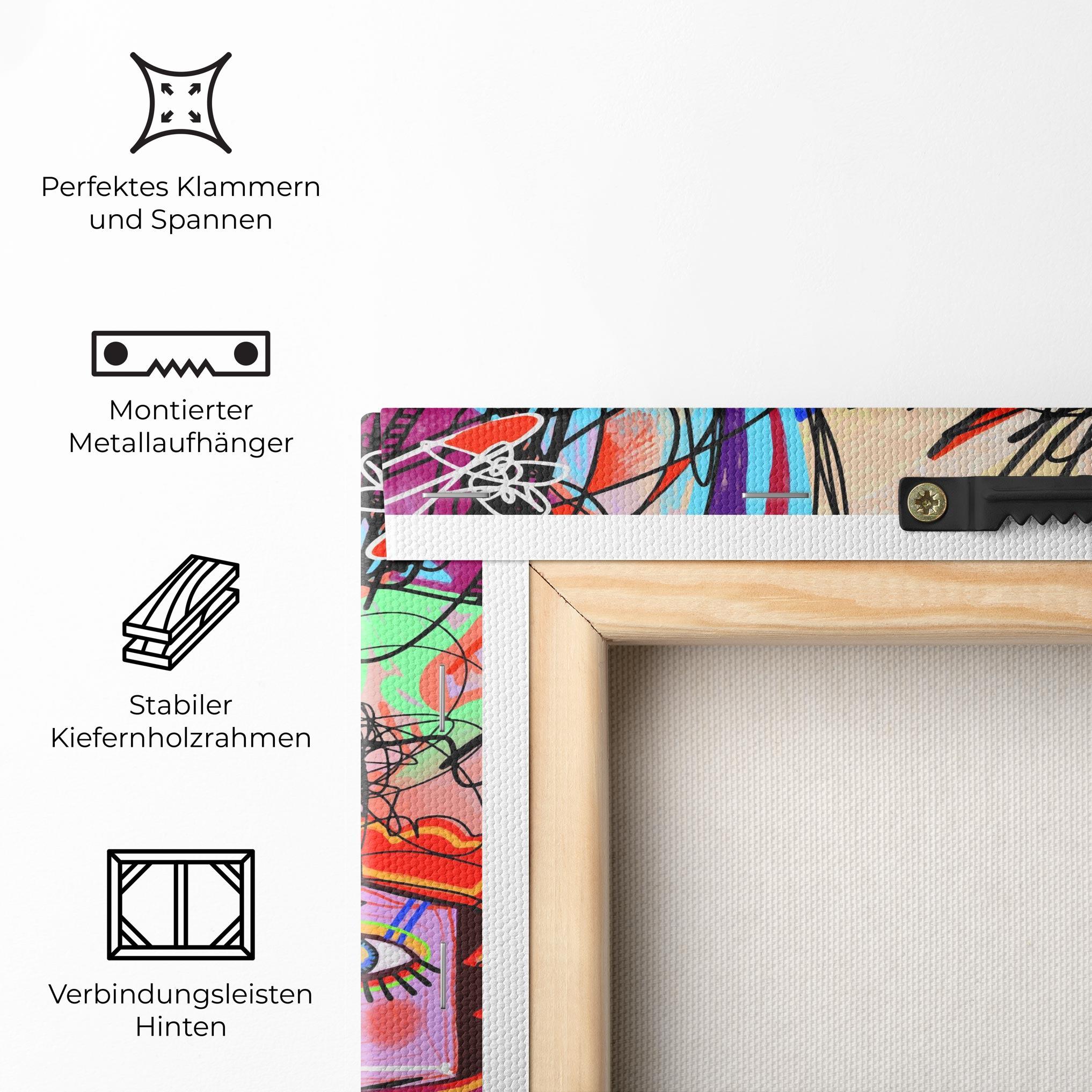 Leinwandbild Animal Eye Art mockup 5