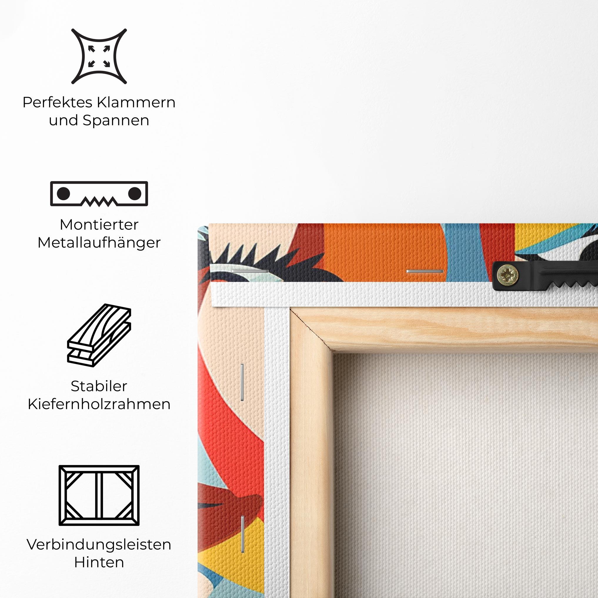 Leinwandbild Beauty Face Collage mockup 5