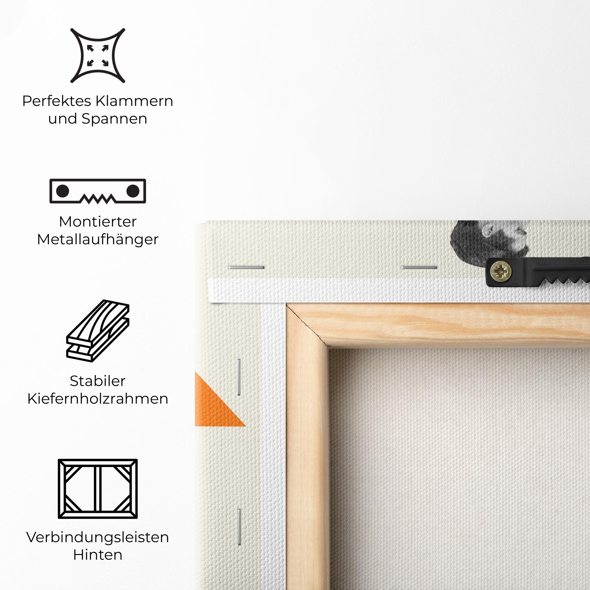 Leinwandbild Businessman Collage mockup 5