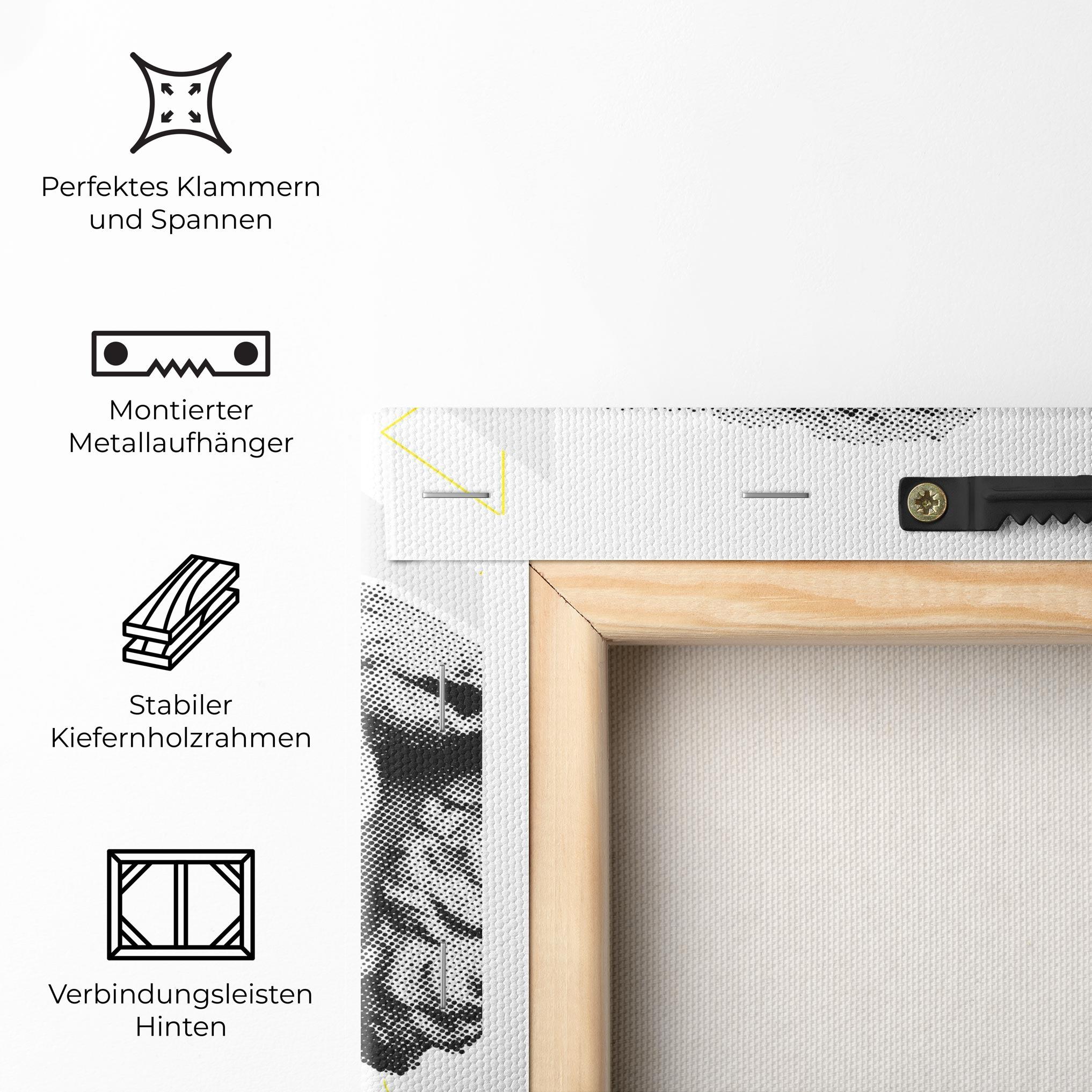 Leinwandbild Lion Collage mockup 5