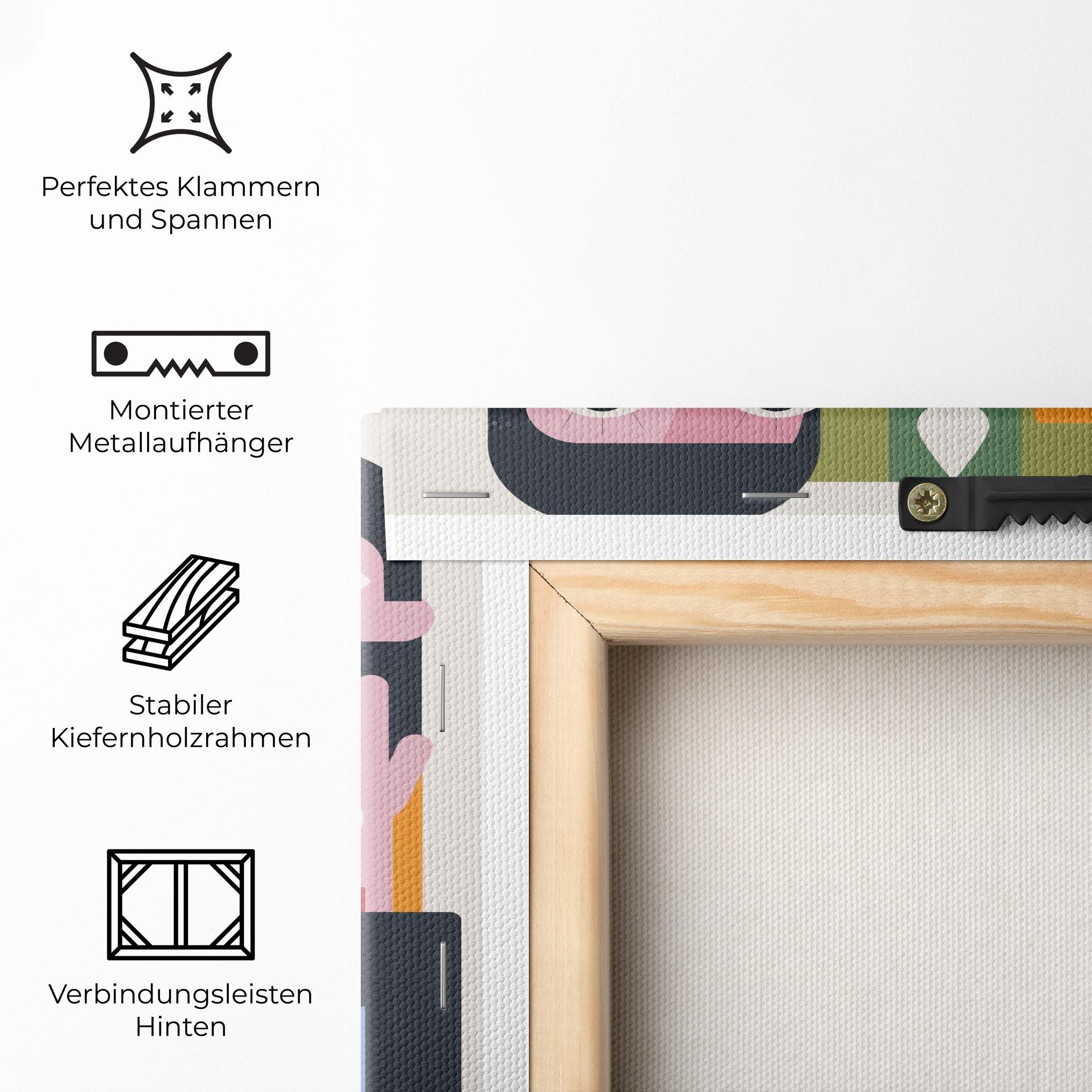 Leinwandbild Minimal People Collage mockup 5