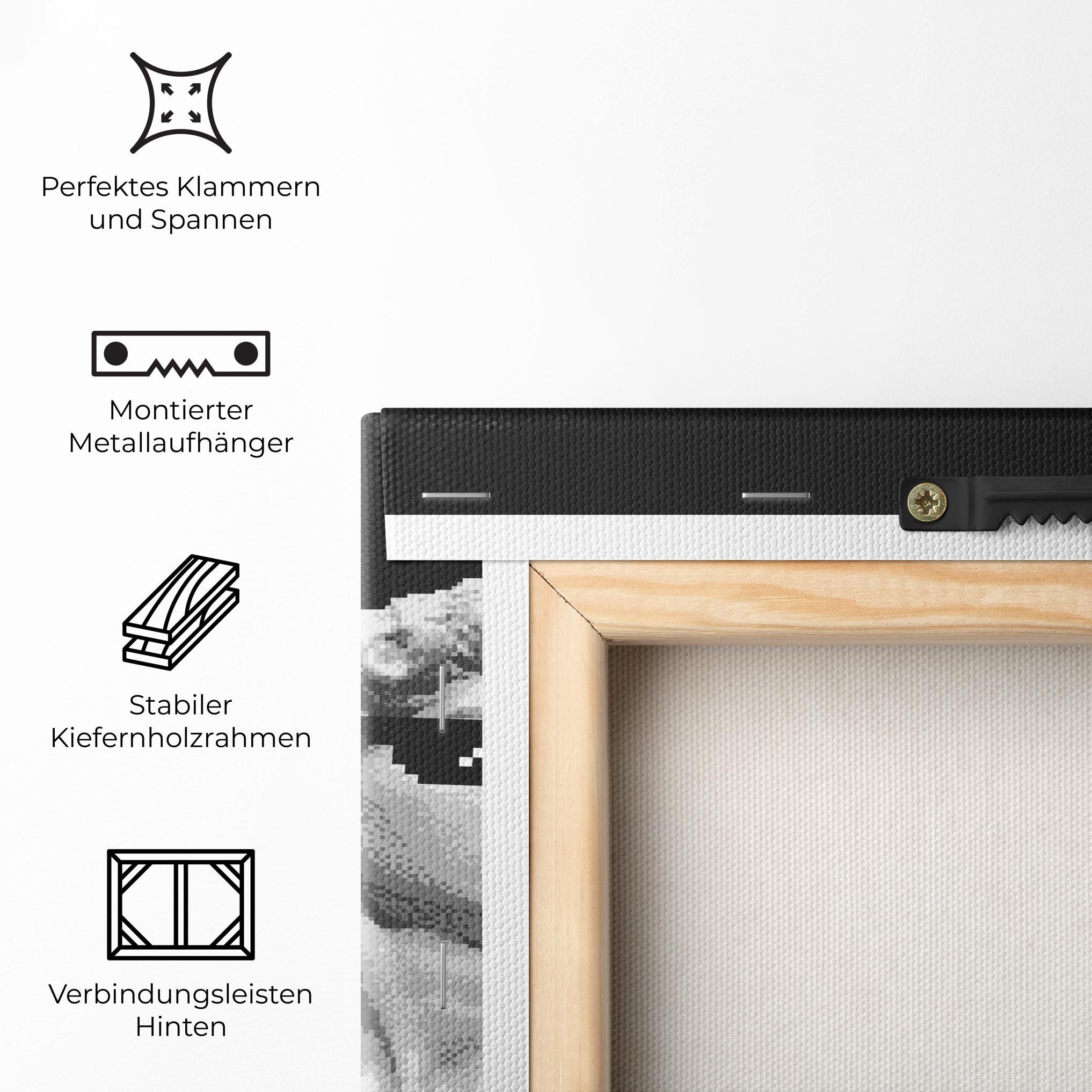 Leinwandbild Statue Smoking mockup 5