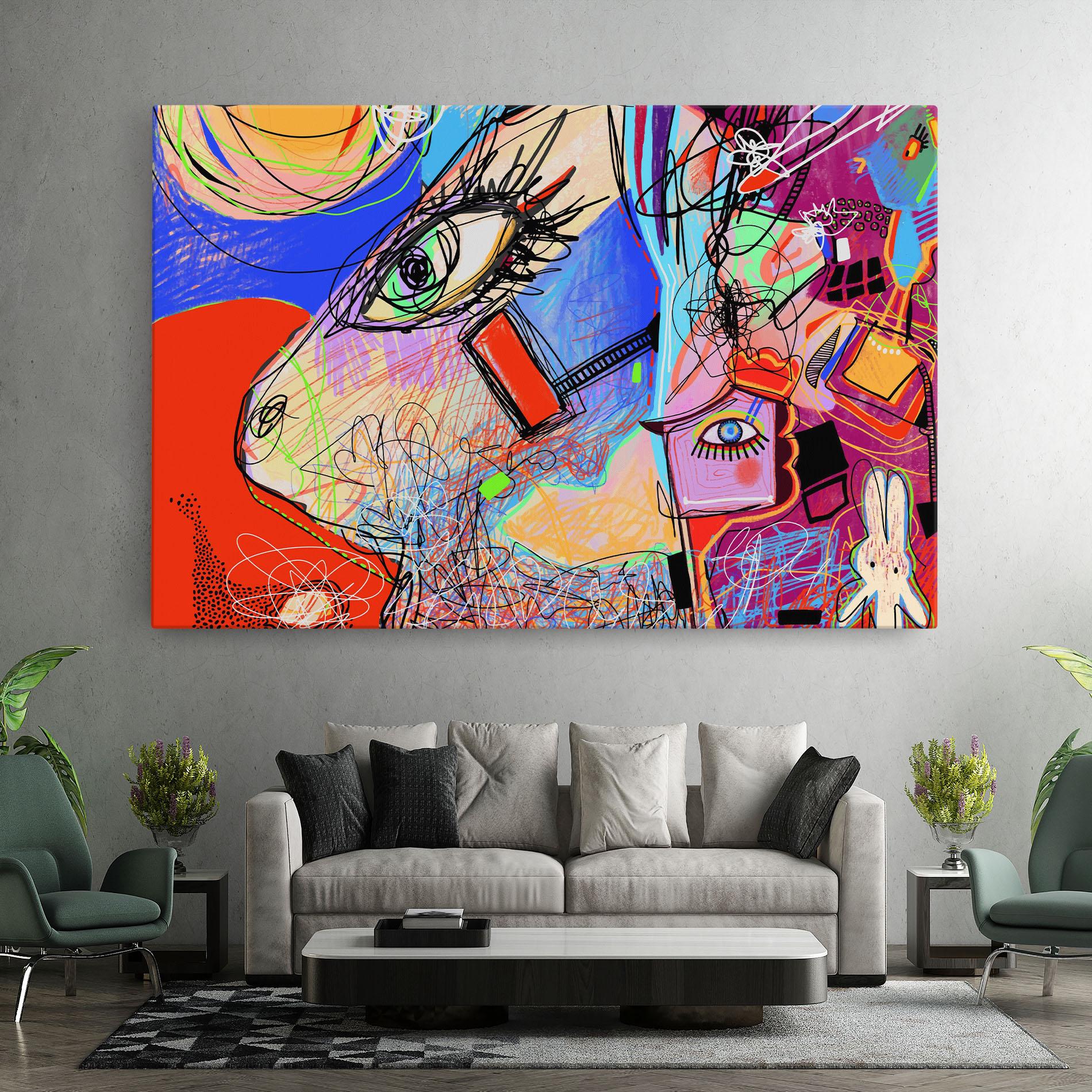 Leinwandbild Animal Eye Art mockup 7