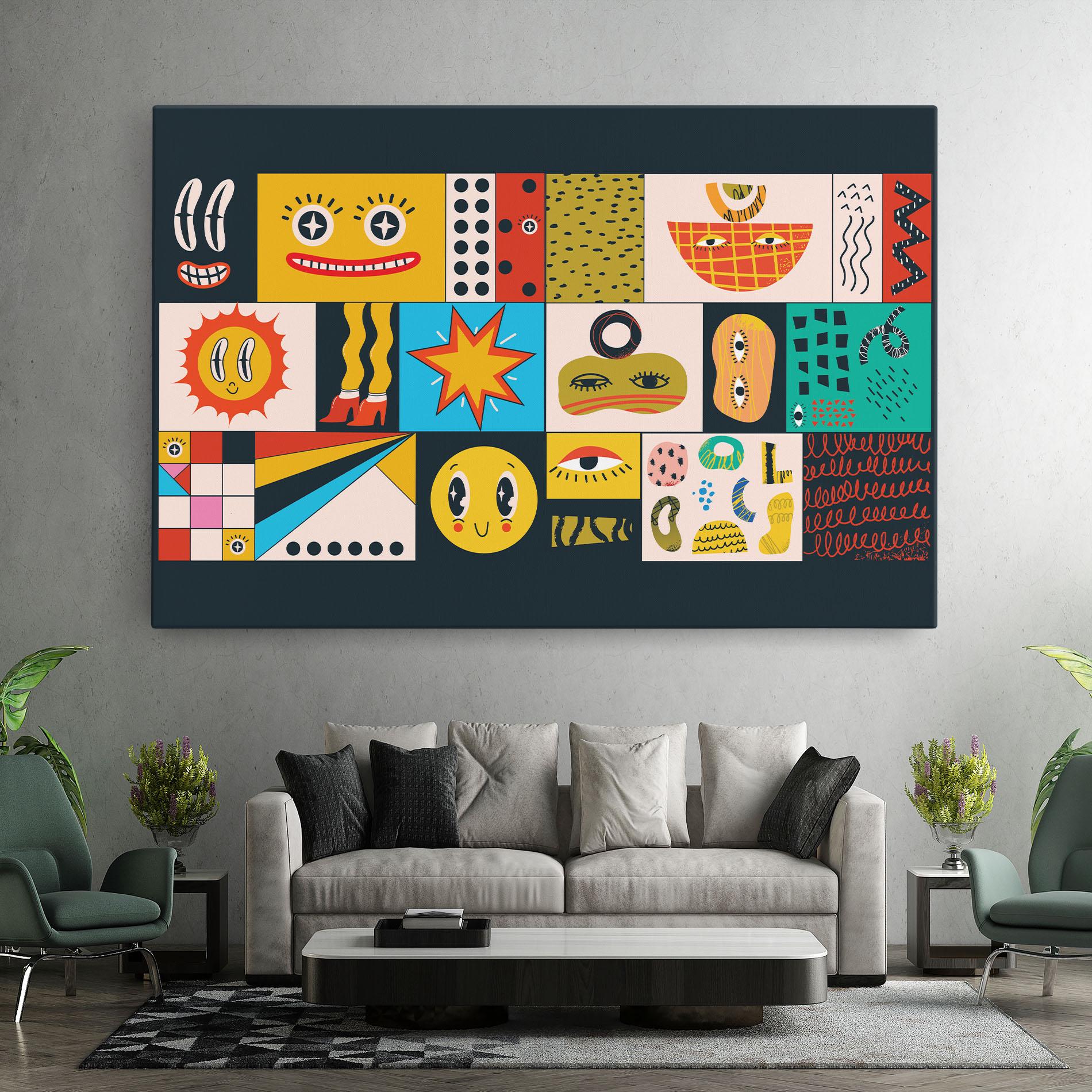 Leinwandbild Cool Eye Shape mockup 7