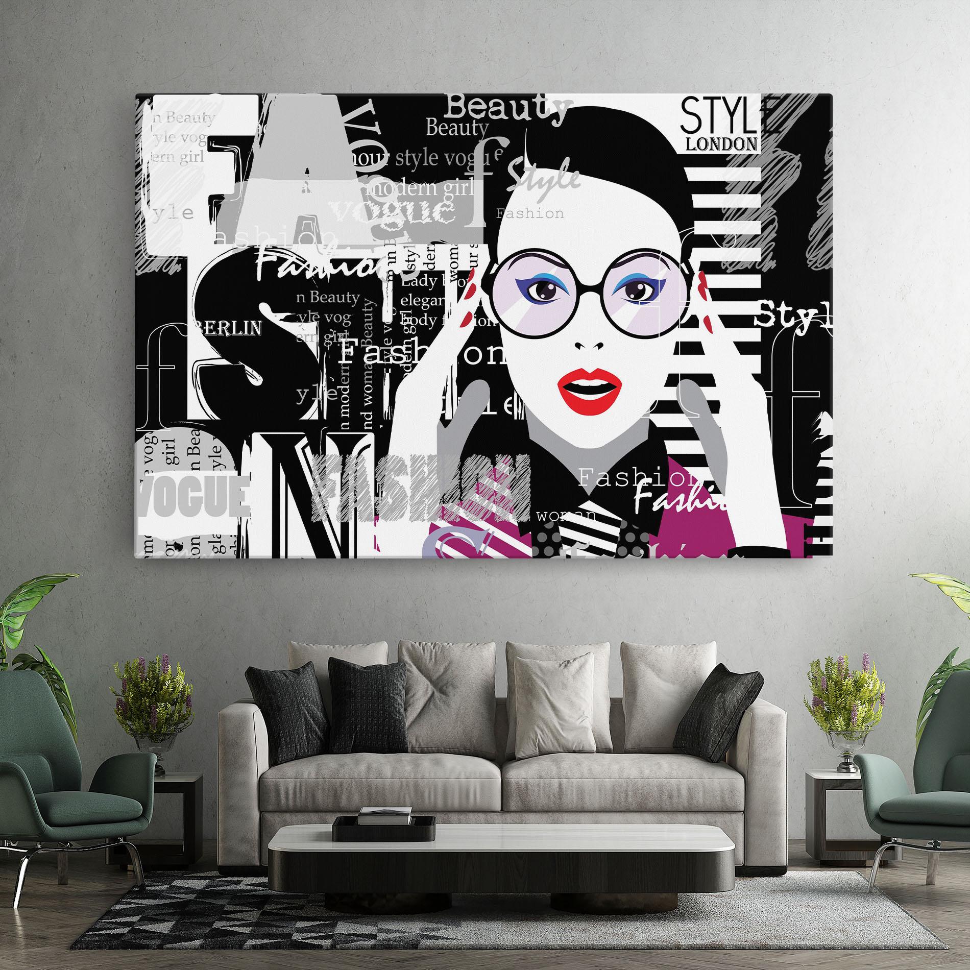 Leinwandbild Fashion Collage mockup 7