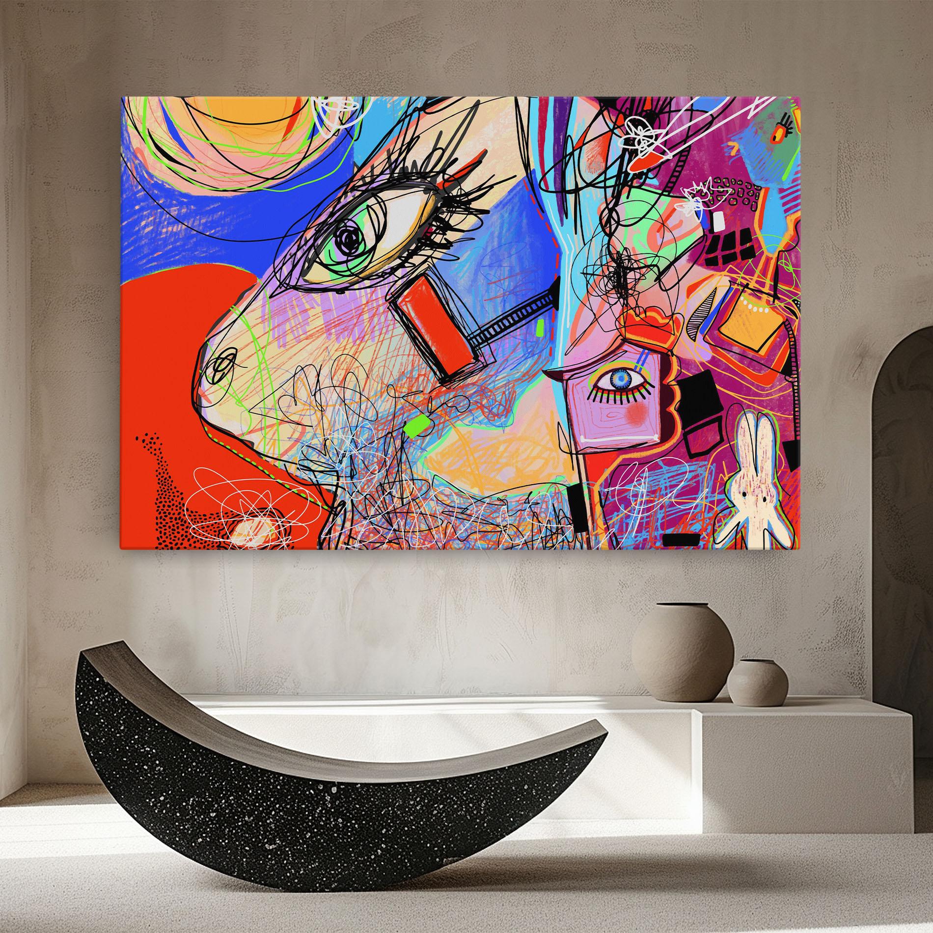 Leinwandbild Animal Eye Art mockup 8